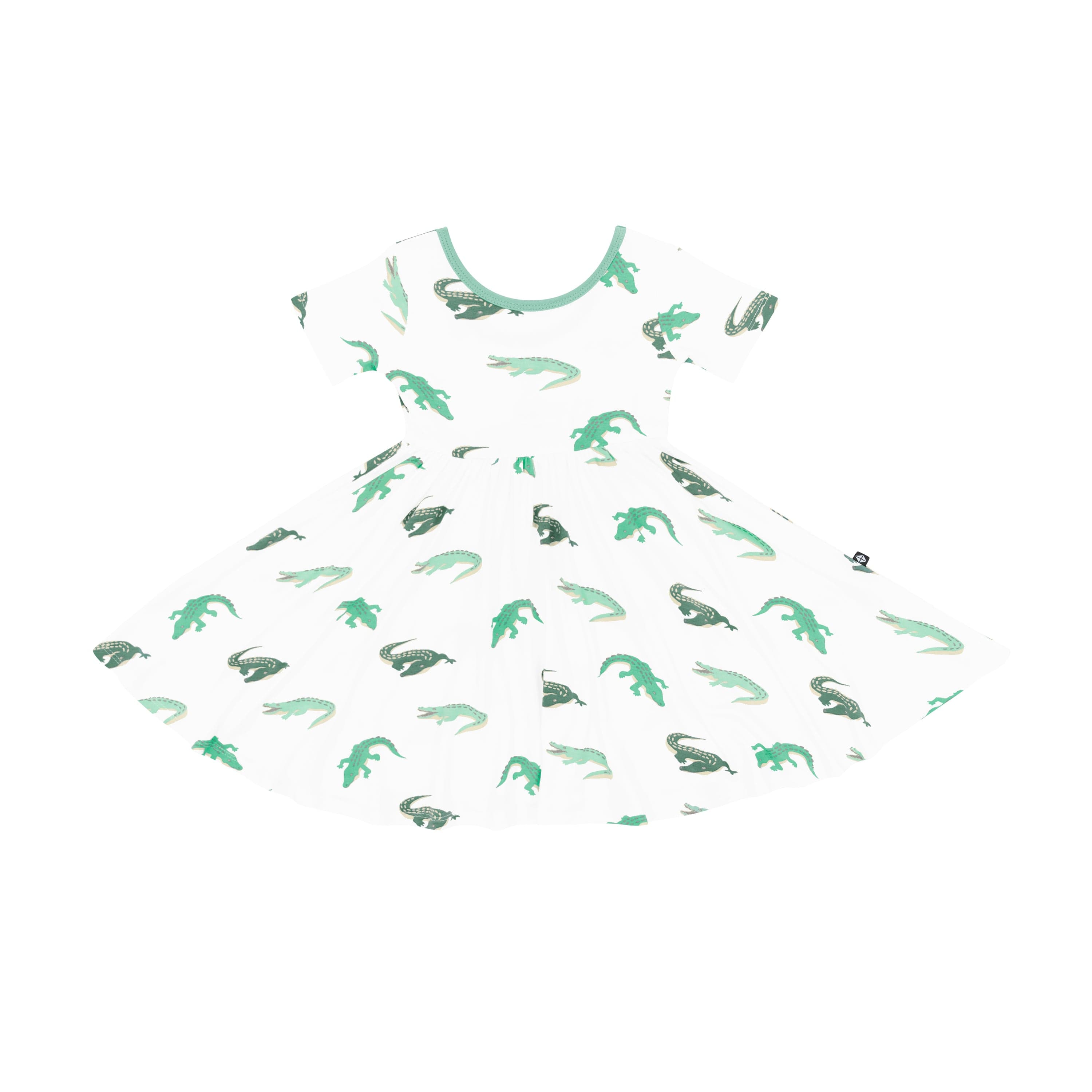 Kyte Baby Toddler Twirl Dress in Crocodile