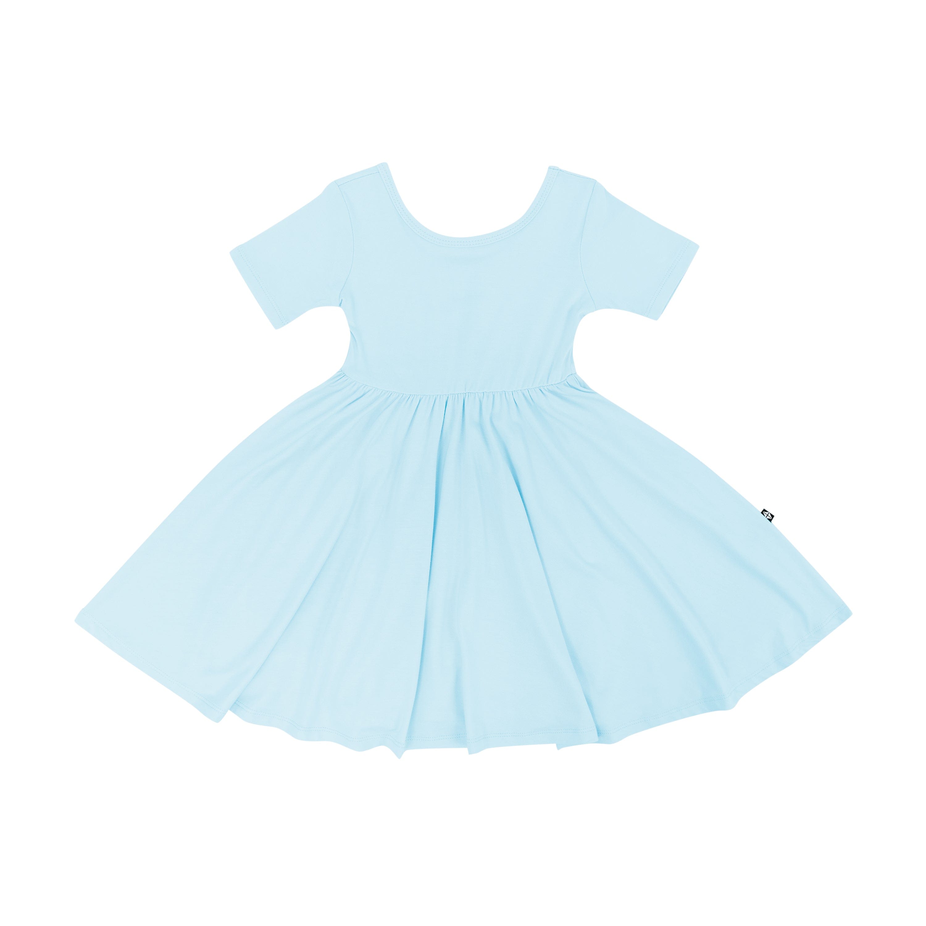 Kyte Baby Toddler Short Sleeve Twirl Dress Twirl Dress in Powder