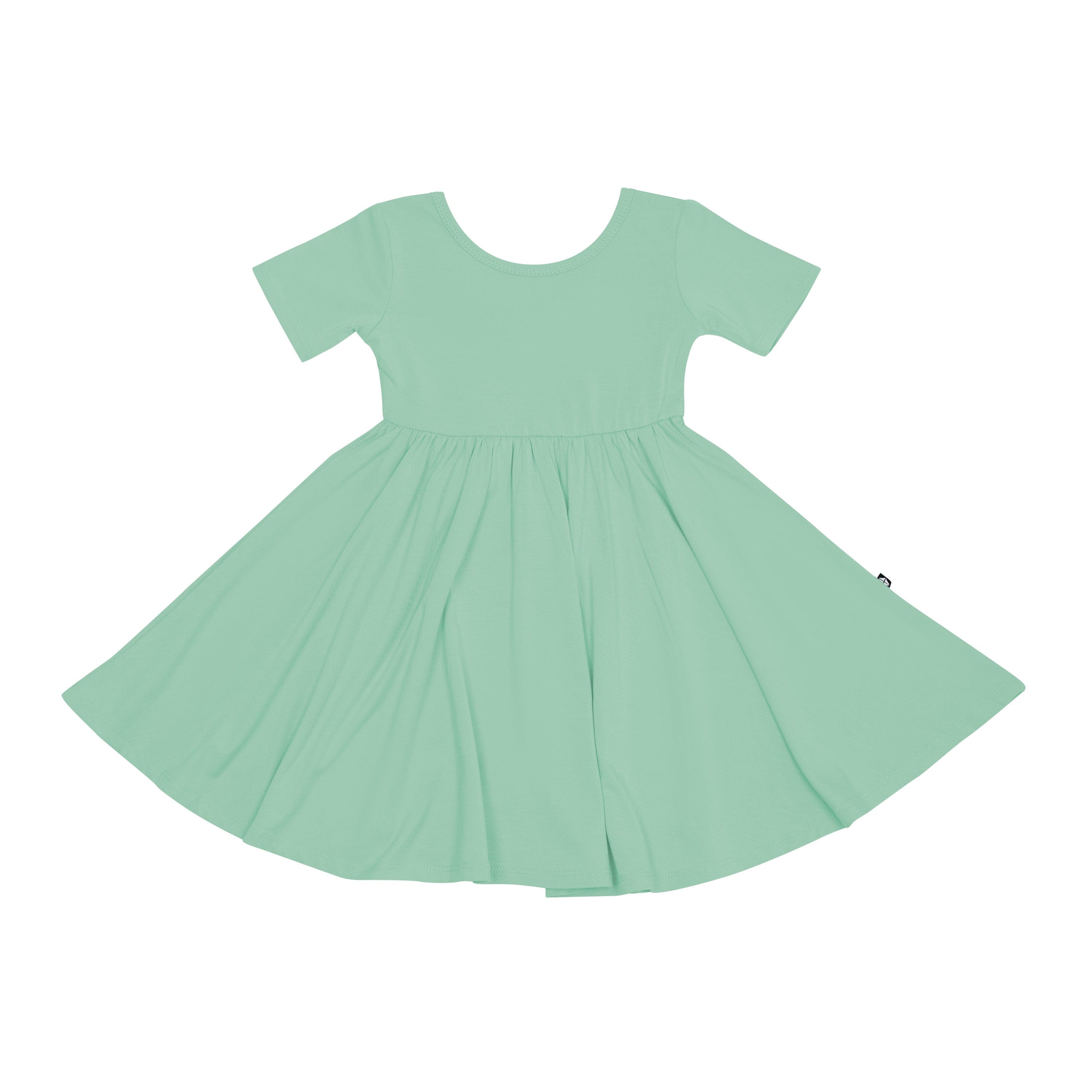 Kyte Baby Toddler Short Sleeve Twirl Dress Twirl Dress in Wasabi