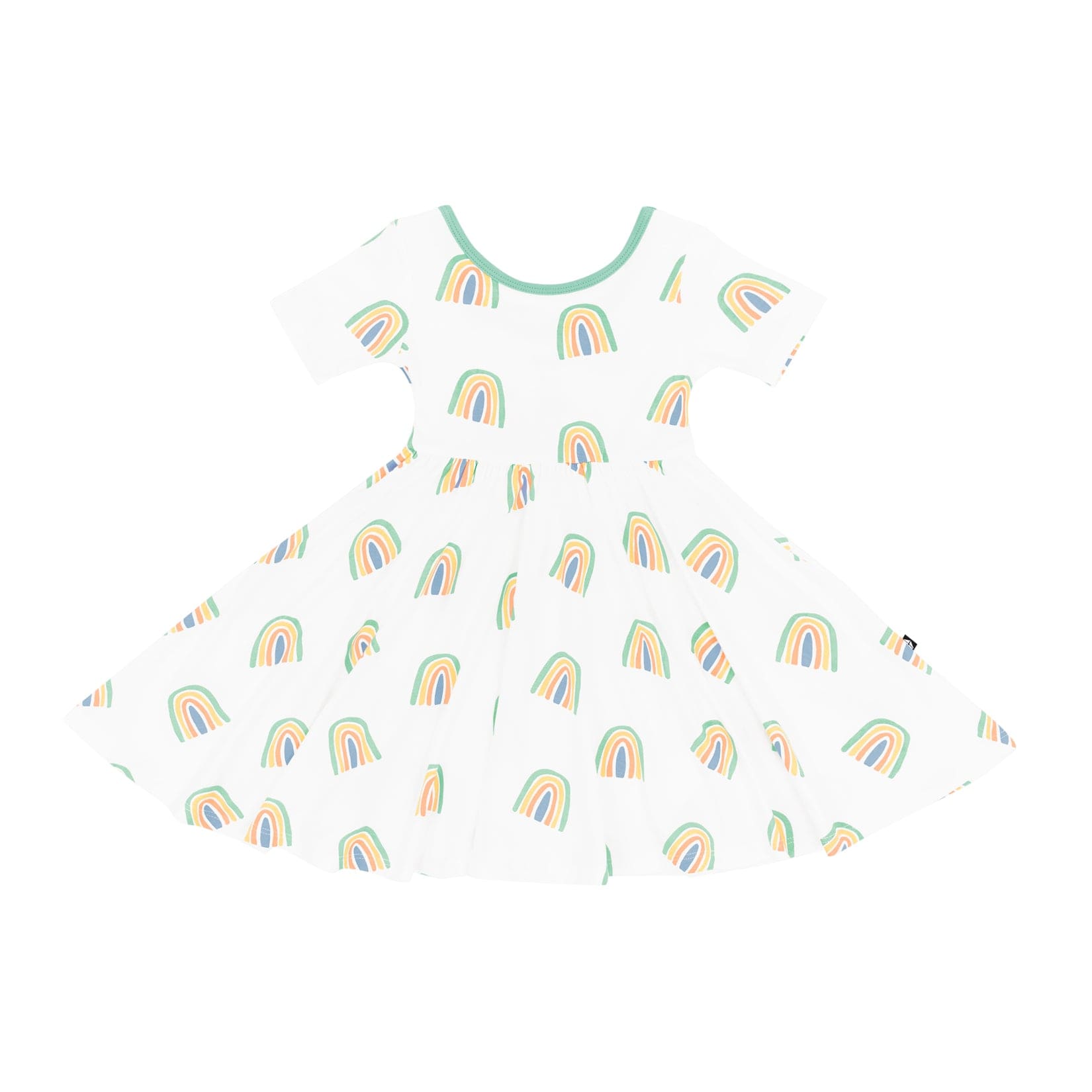 Kyte Baby Toddler Twirl Dress in Wasabi Rainbow