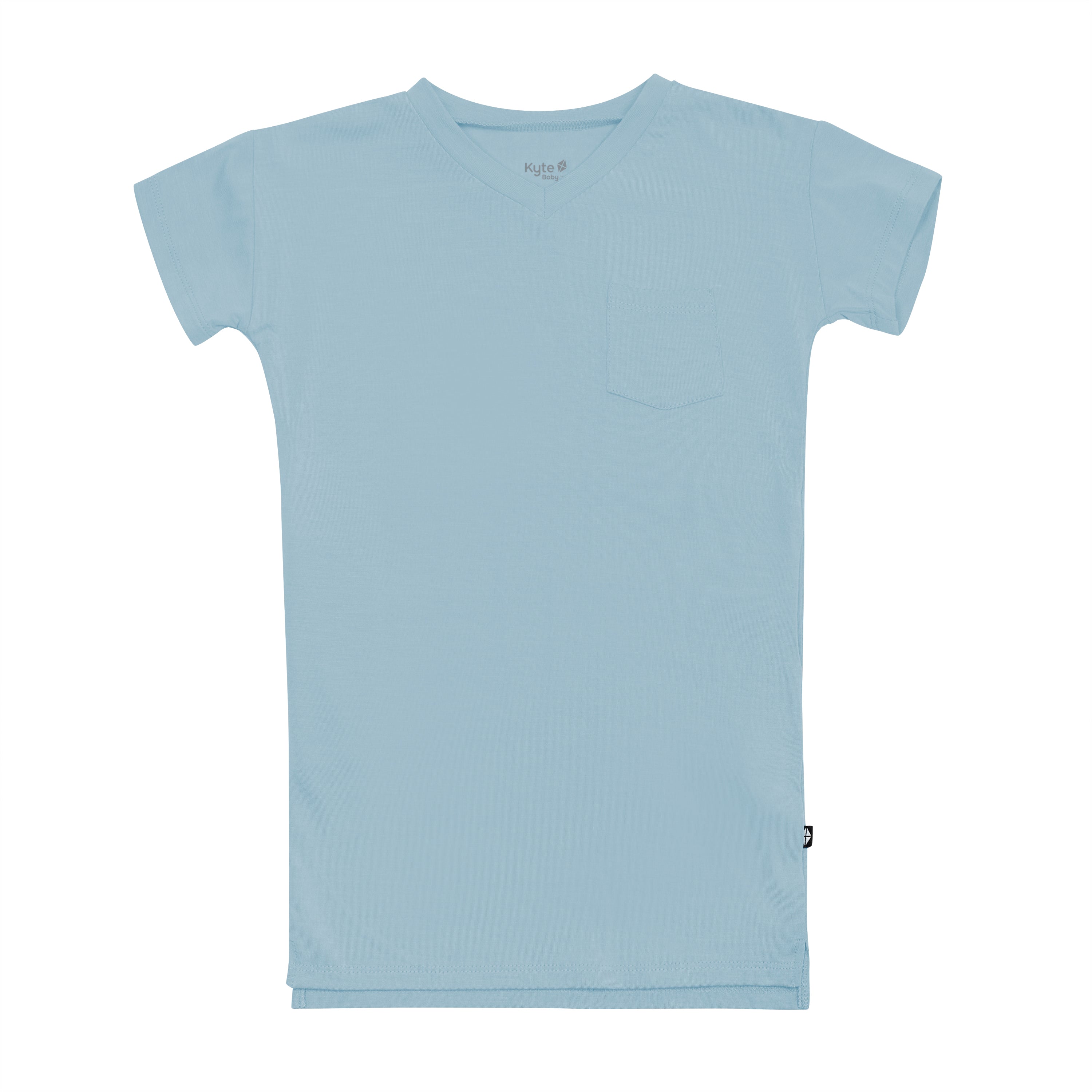 Kyte Baby Toddler T-Shirt Dress in Dusty Blue