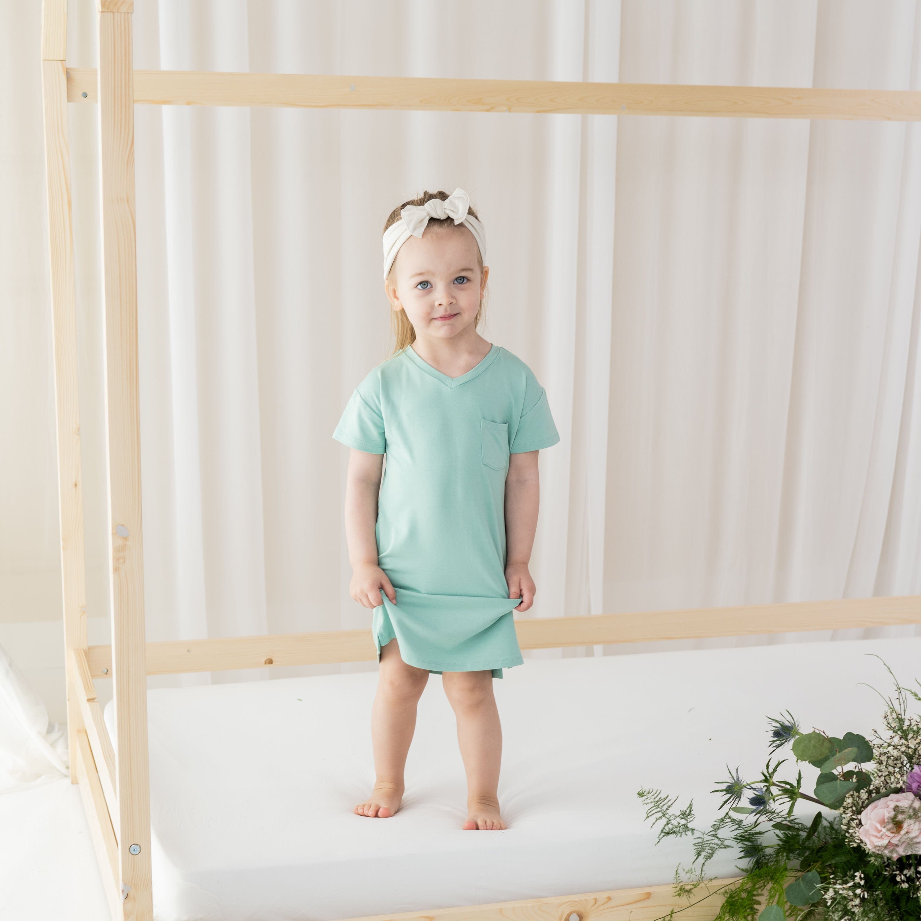 Kyte Baby Toddler T-Shirt Dress Toddler T-Shirt Dress in Wasabi