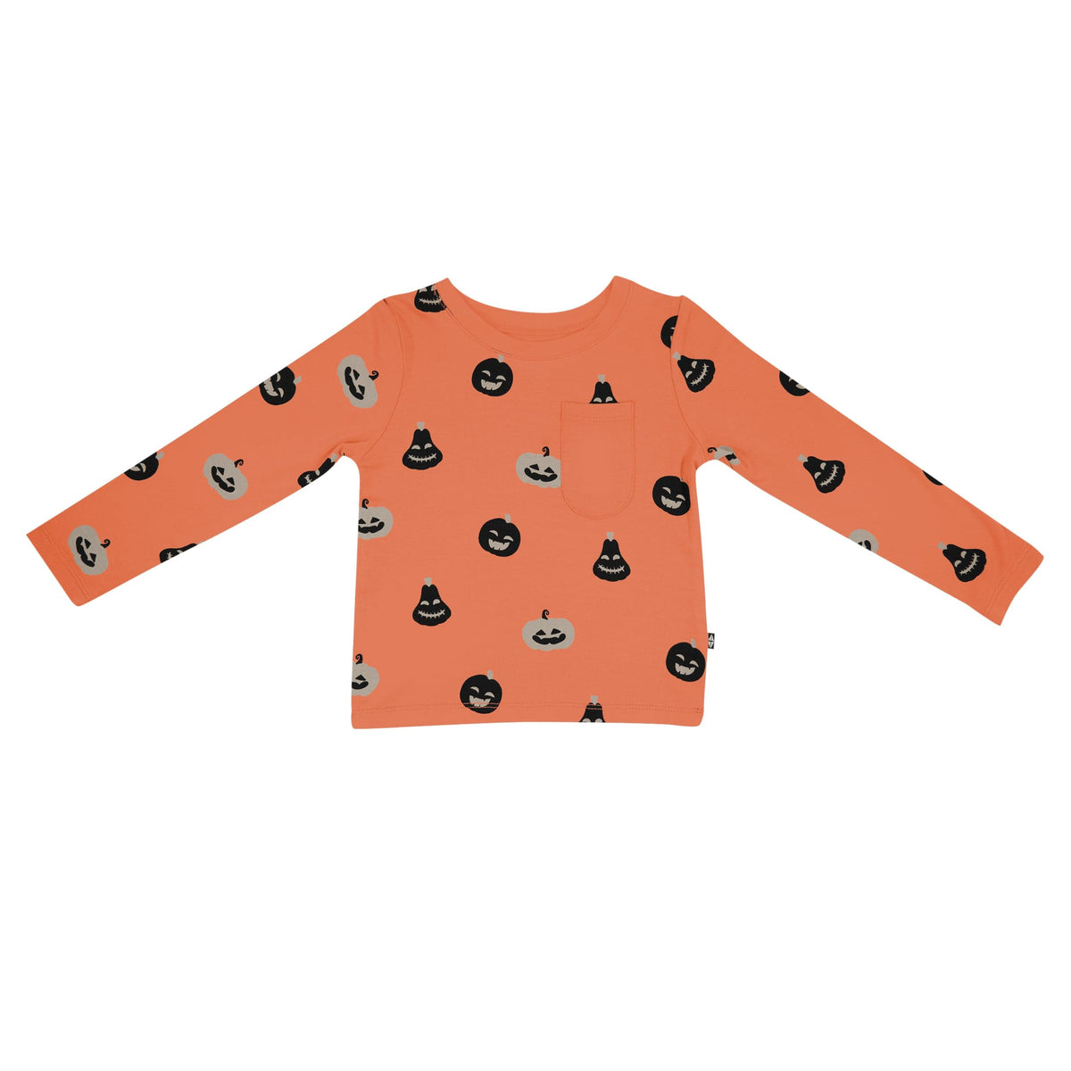 Kyte Baby Toddler Unisex Tee Long Sleeve Toddler Crew Neck Tee in Carve