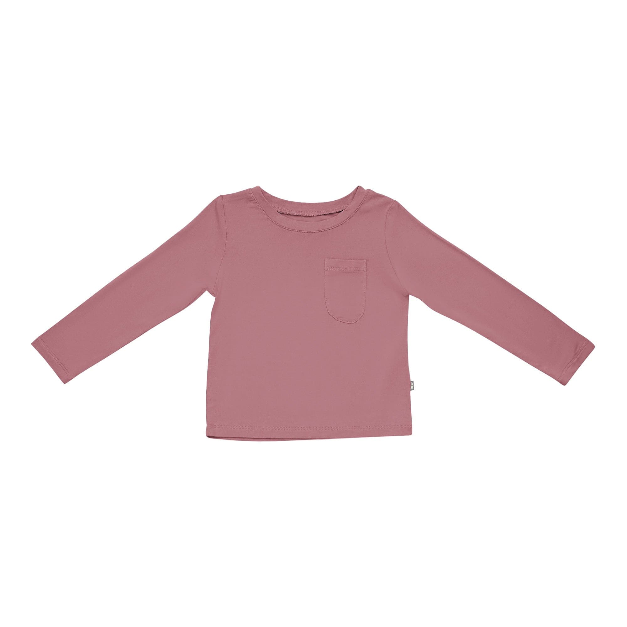 Kyte Baby Long Sleeve Toddler Crew Neck Tee in Dusty Rose