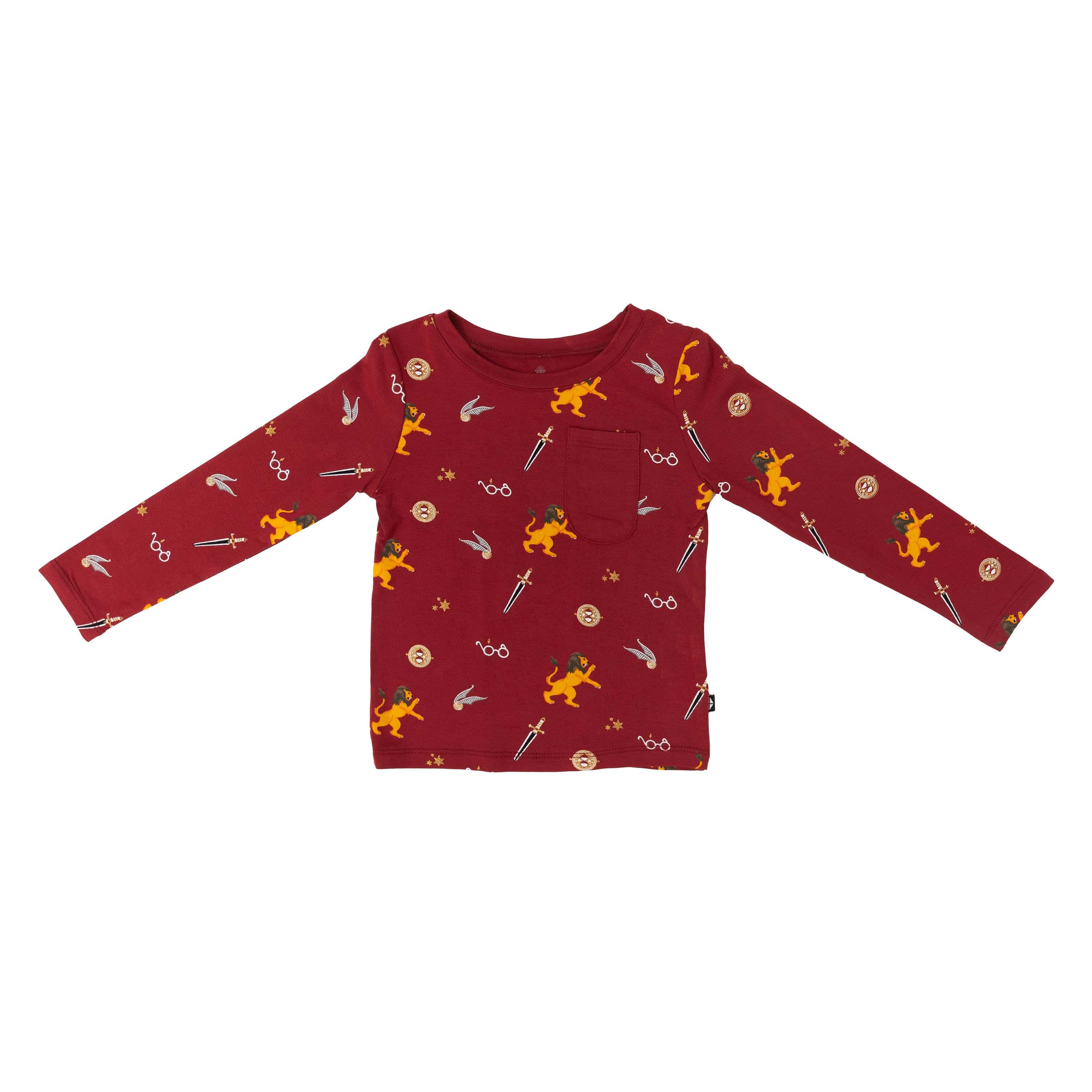 Kyte BABY Toddler Unisex Tee Long Sleeve Toddler Crew Neck Tee in Gryffindor™