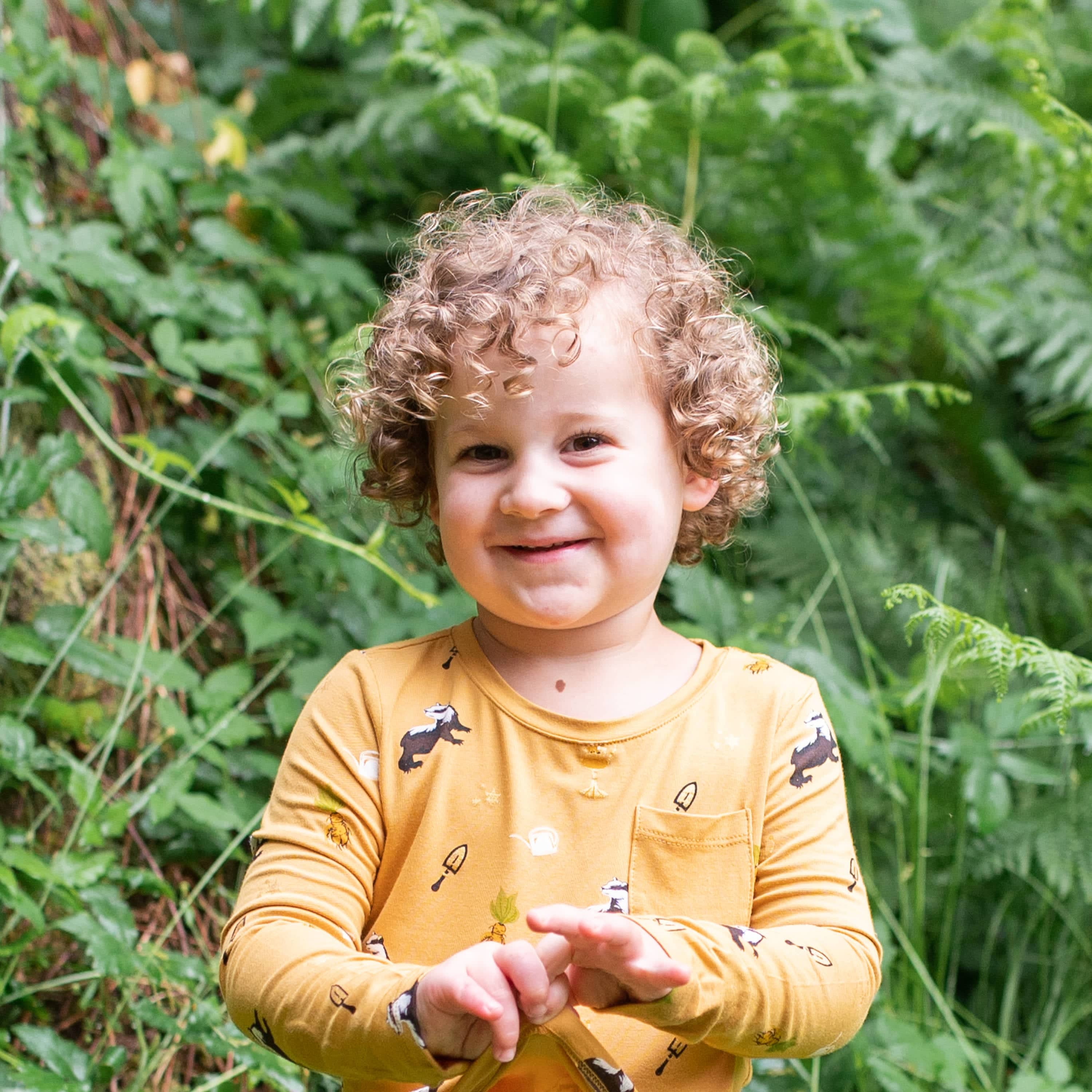 Kyte BABY Toddler Unisex Tee Long Sleeve Toddler Crew Neck Tee in Hufflepuff™