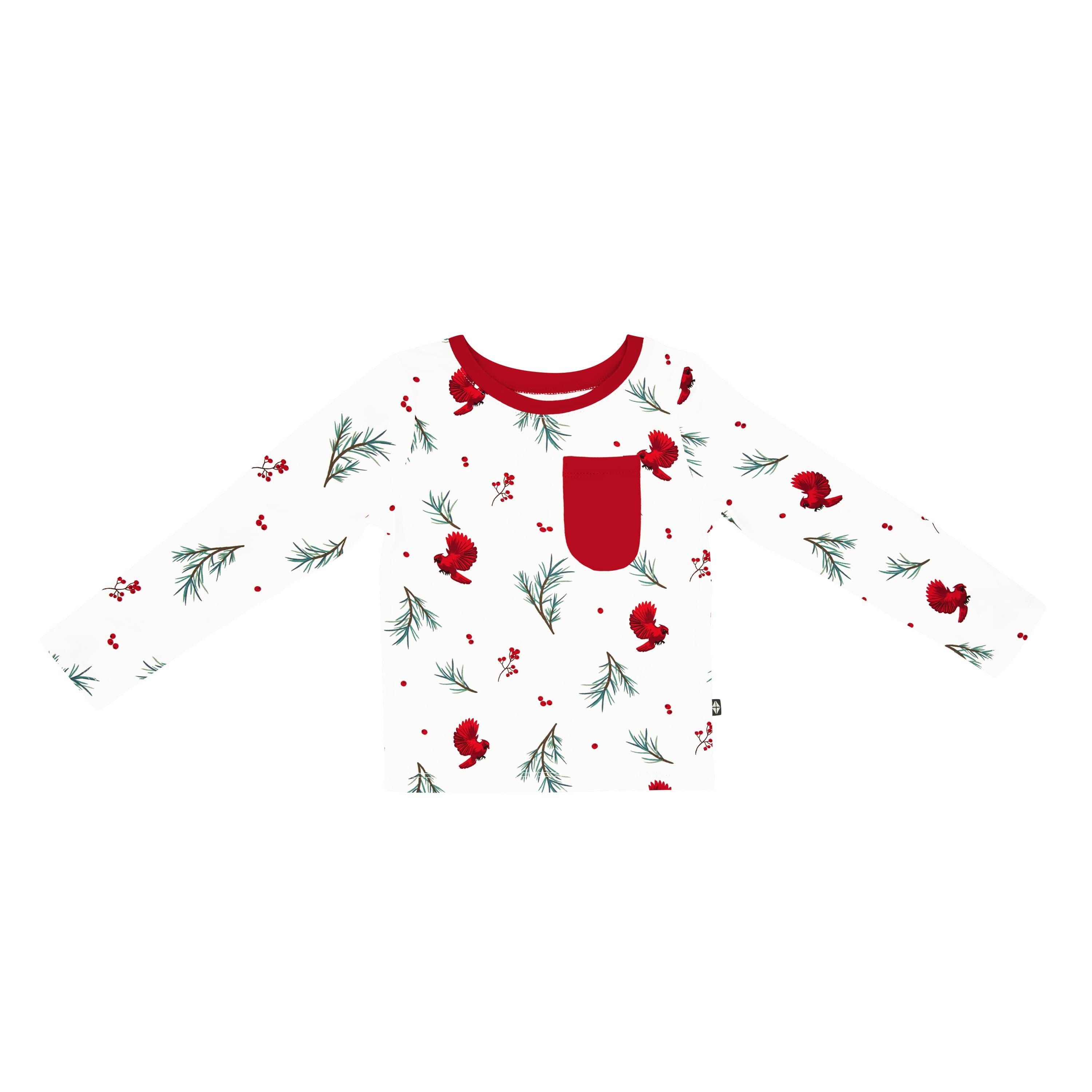 Kyte BABY Toddler Unisex Tee Long Sleeve Toddler Crew Neck Tee in Winterberry