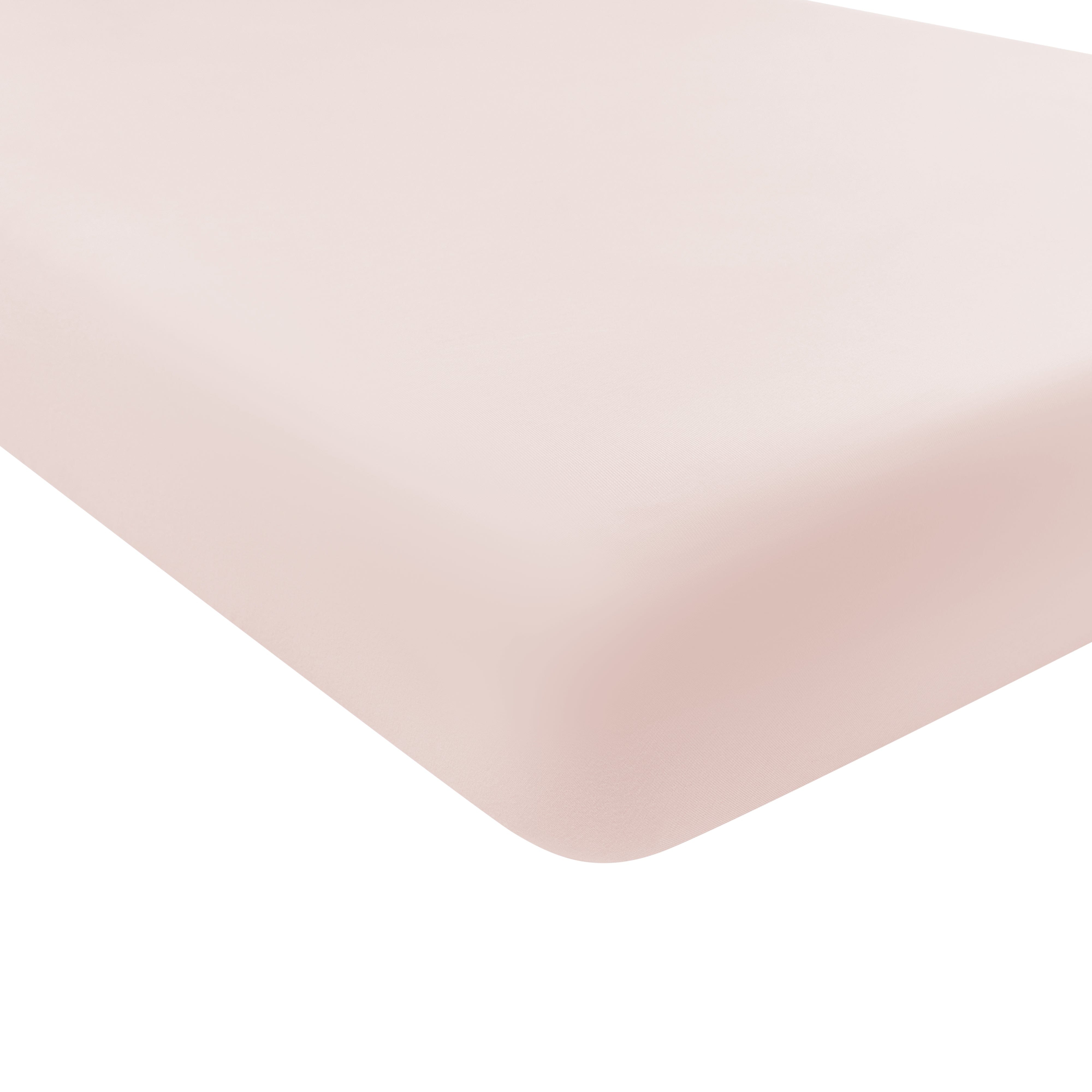 Corner of Kyte Baby Twin Sheet in Blush