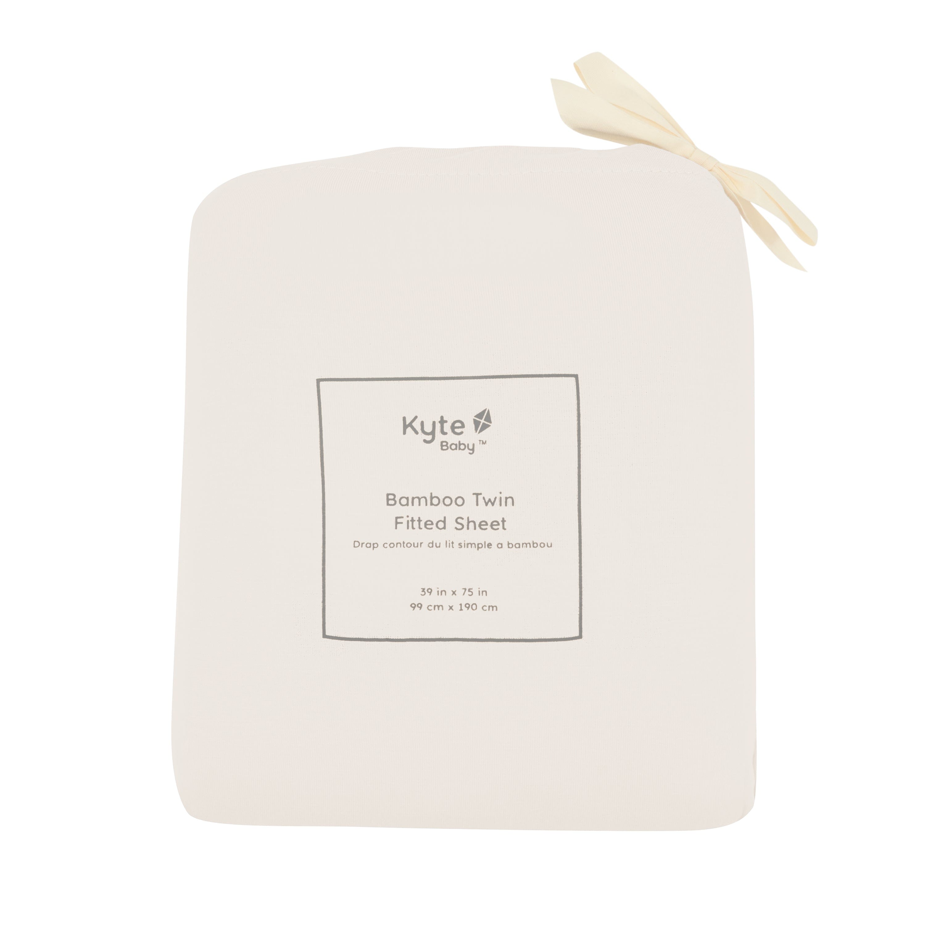 Oat Kyte Baby Twin fitted sheet in bag