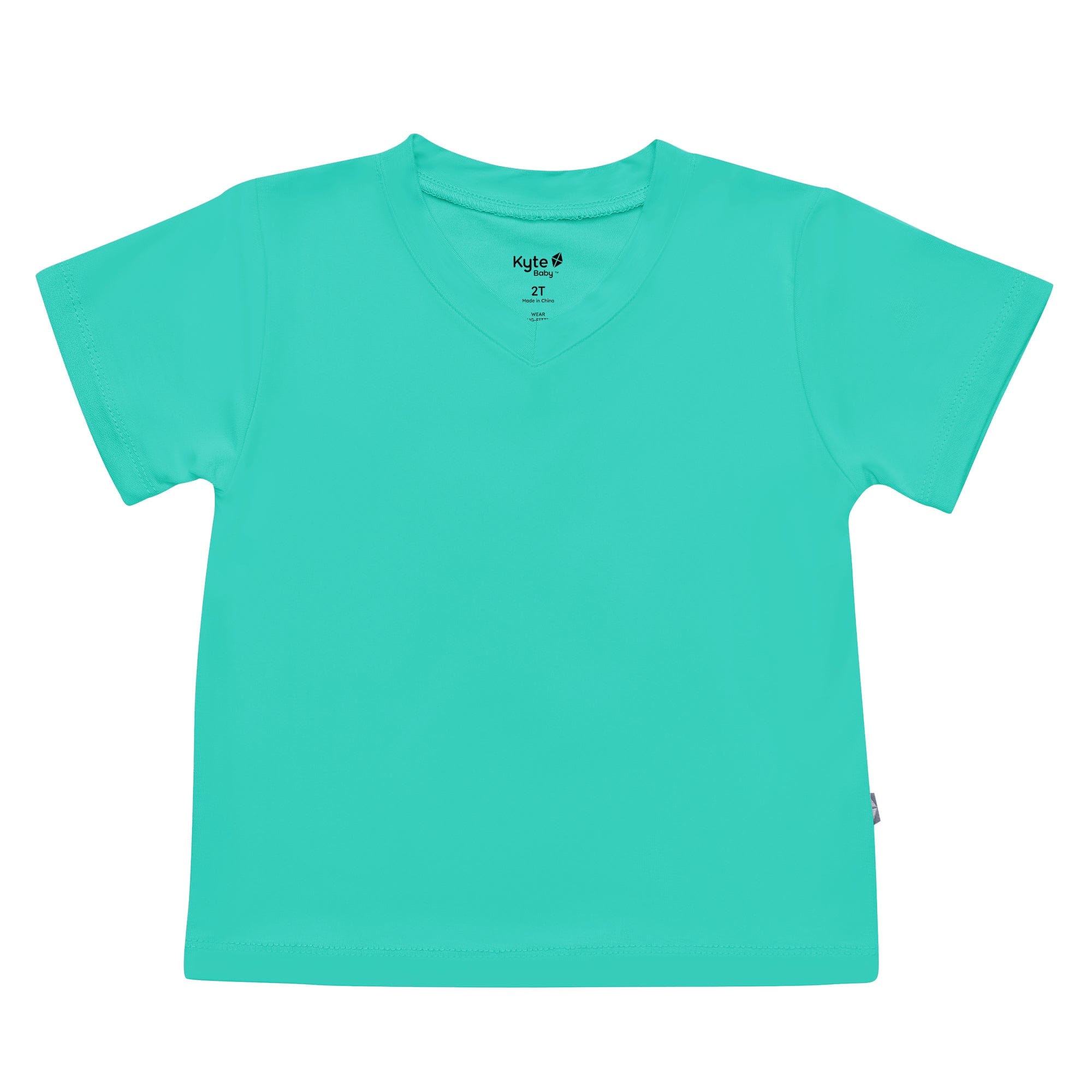 Kyte Baby V-Neck Toddler Unisex Tee Toddler V-Neck Tee in Caribbean