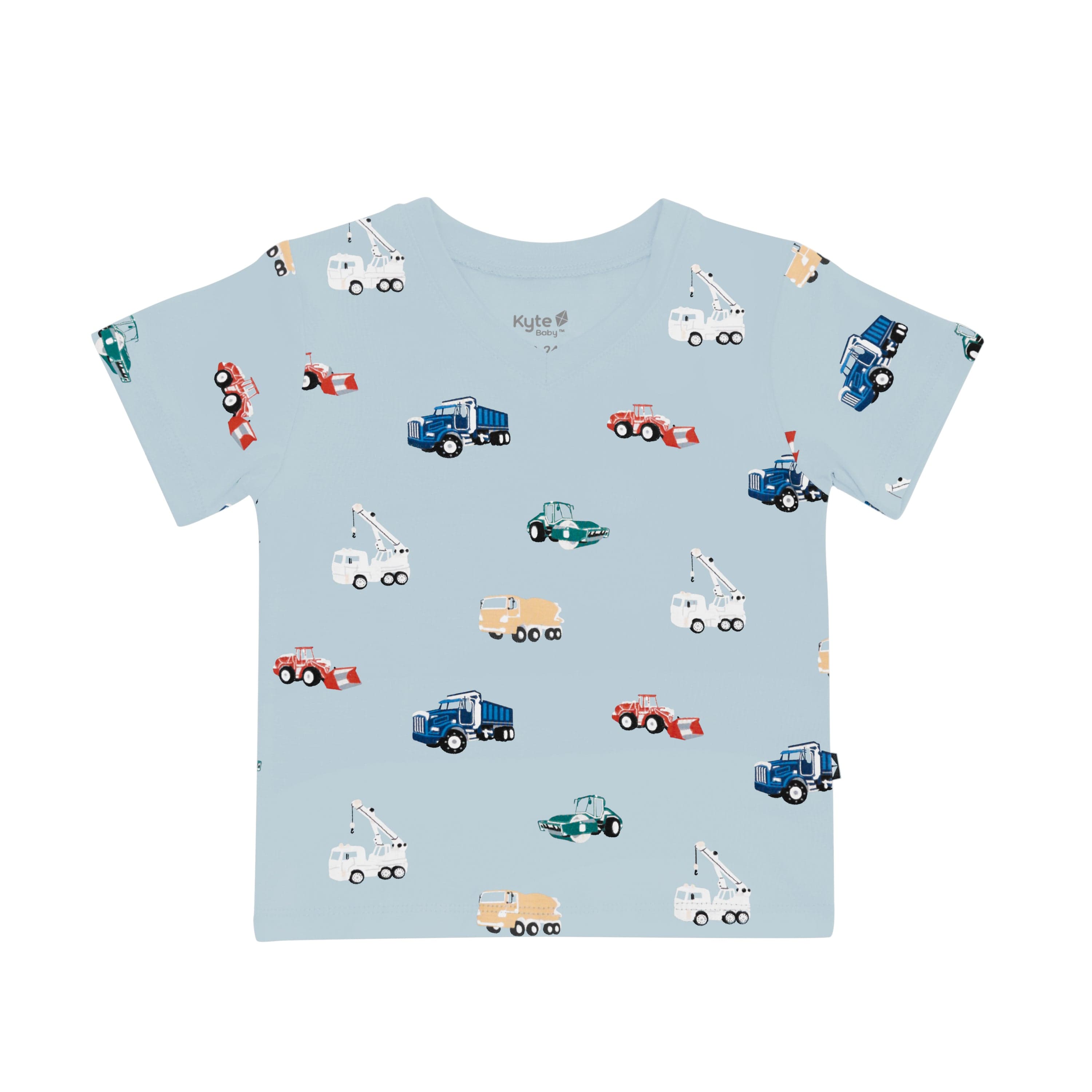 Kyte Baby Toddler V-Neck Tee in Construction