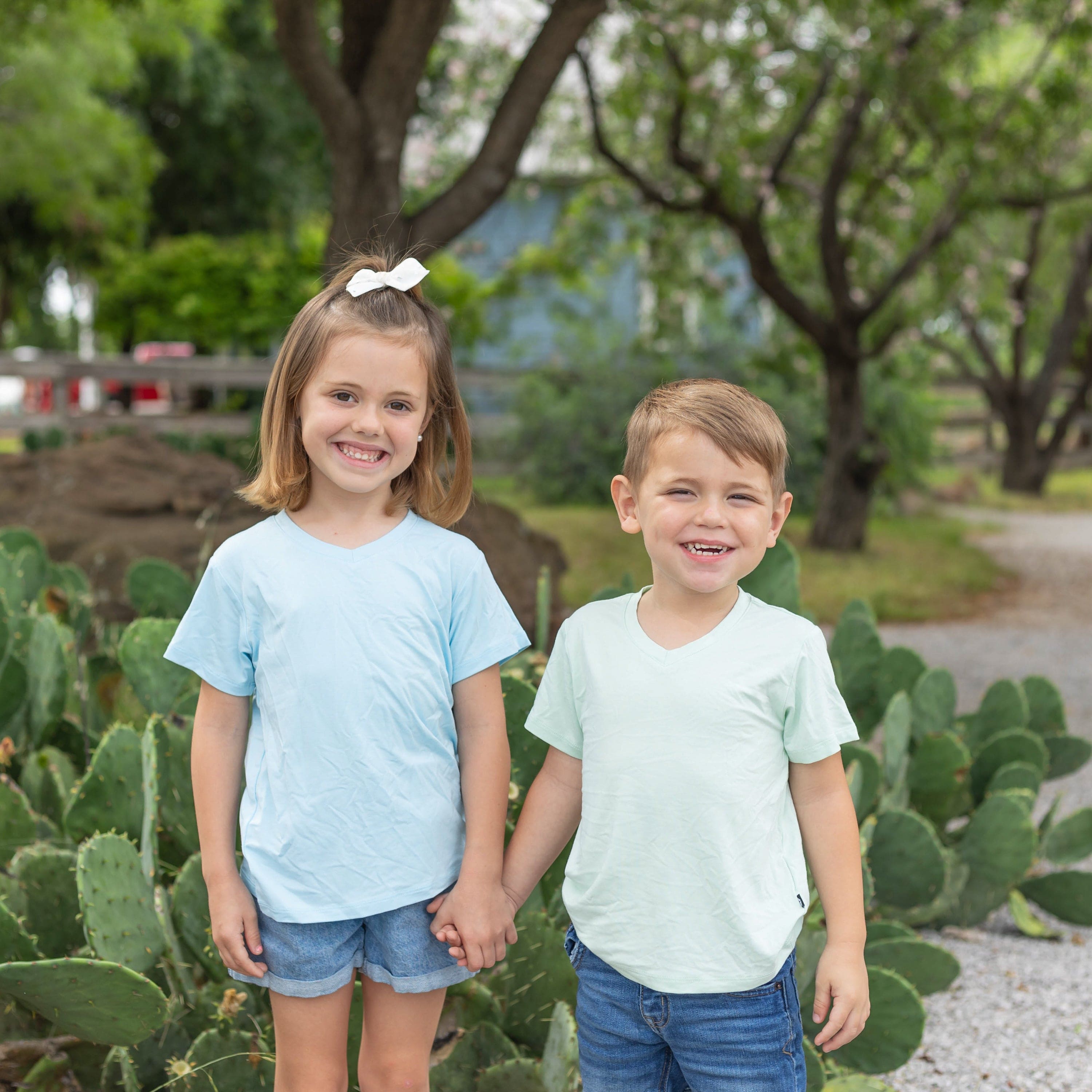 Kyte Baby V-Neck Toddler Unisex Tee Toddler V-Neck Tee in Powder