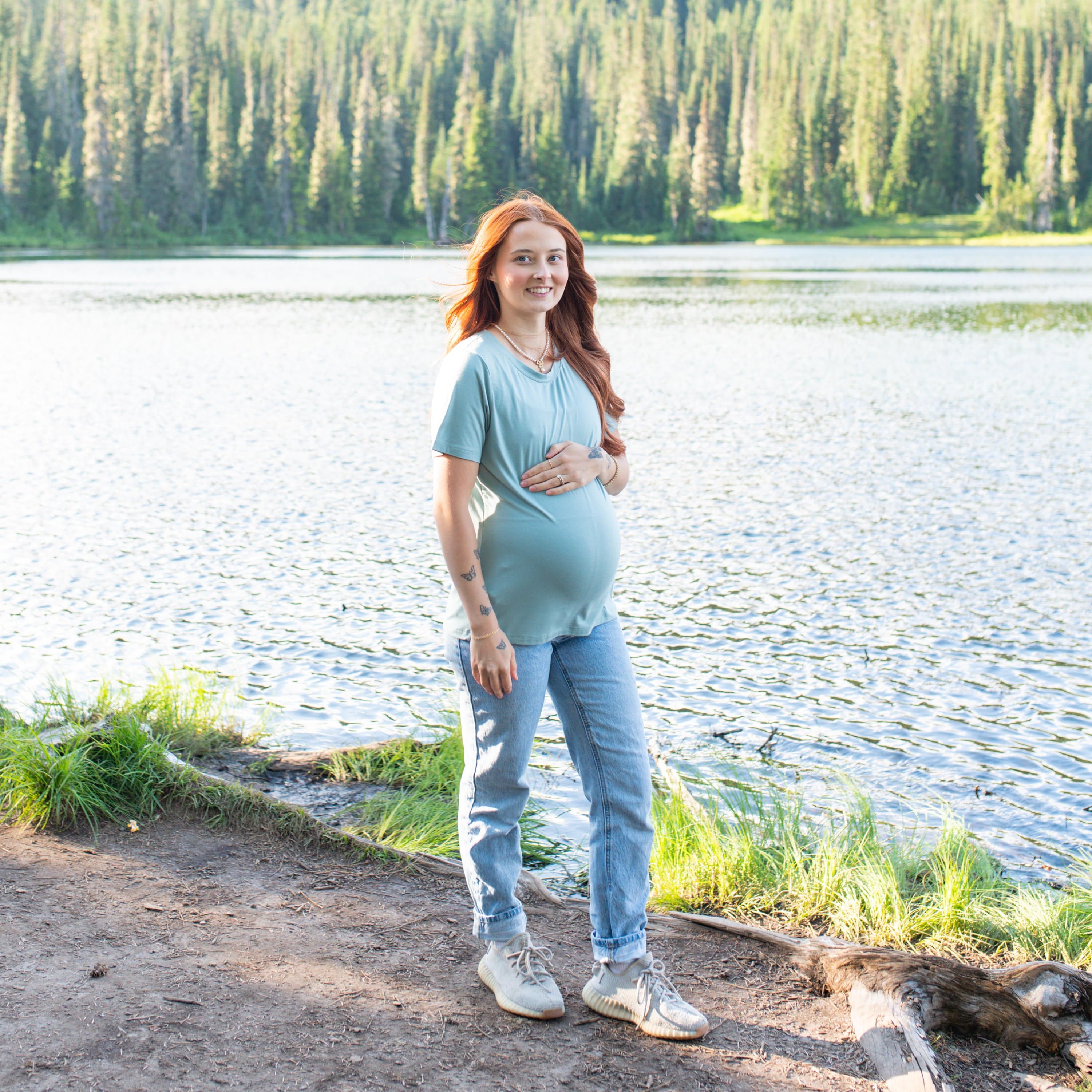 Kyte Baby Women's Crew Neck Tee Women's Crew Neck Tee in Glacier