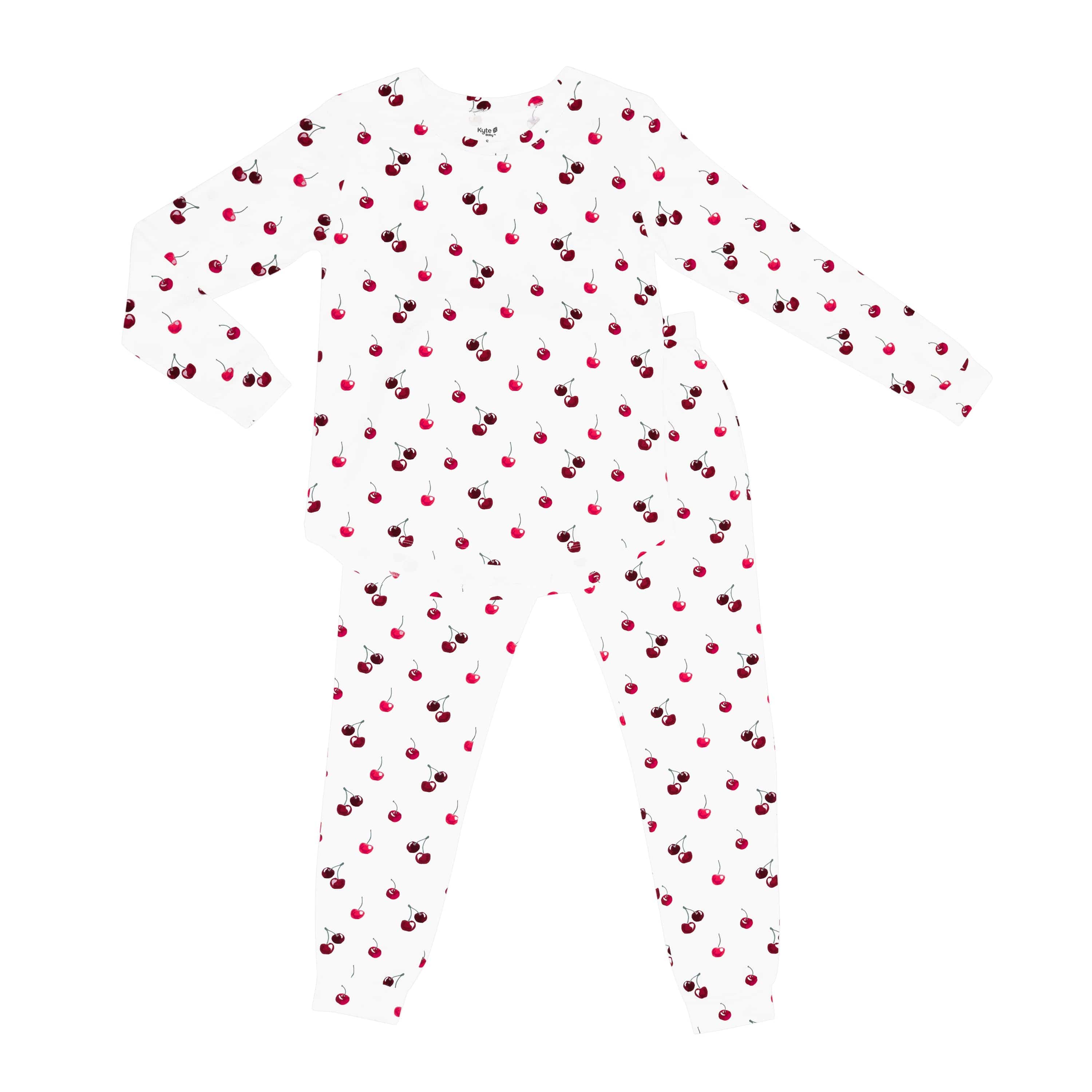 Kyte Baby women's jogger pajama set in Cherry