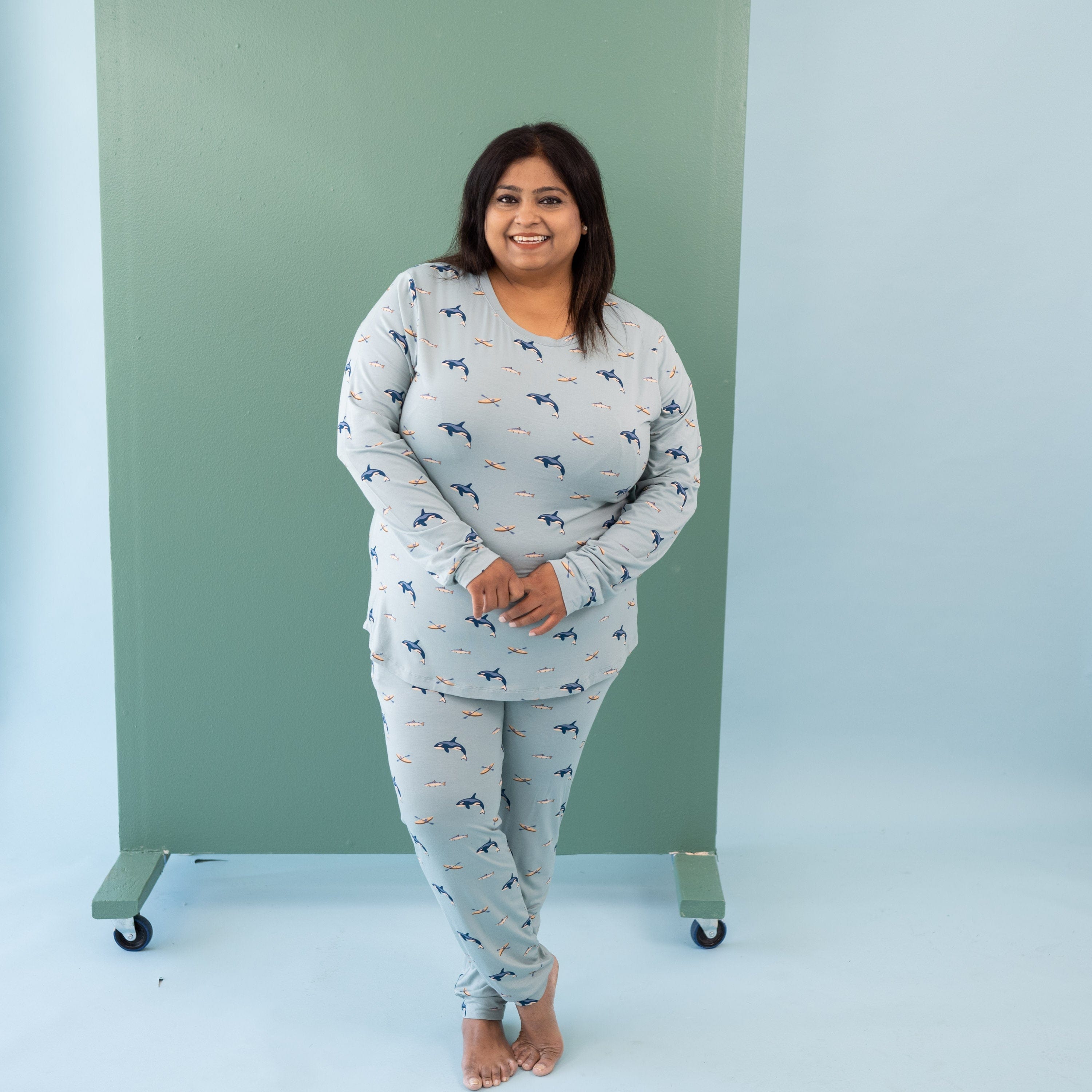 Kyte Baby Women's Jogger Pajama Set Women's Jogger Pajama Set in Coastline