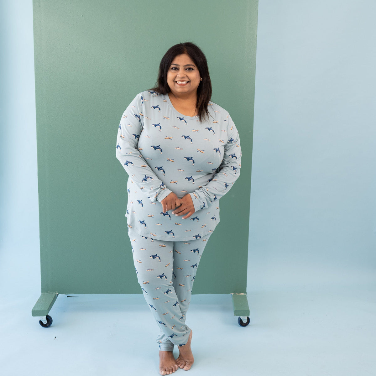 Kyte Baby Women's Jogger Pajama Set Women's Jogger Pajama Set in Coastline