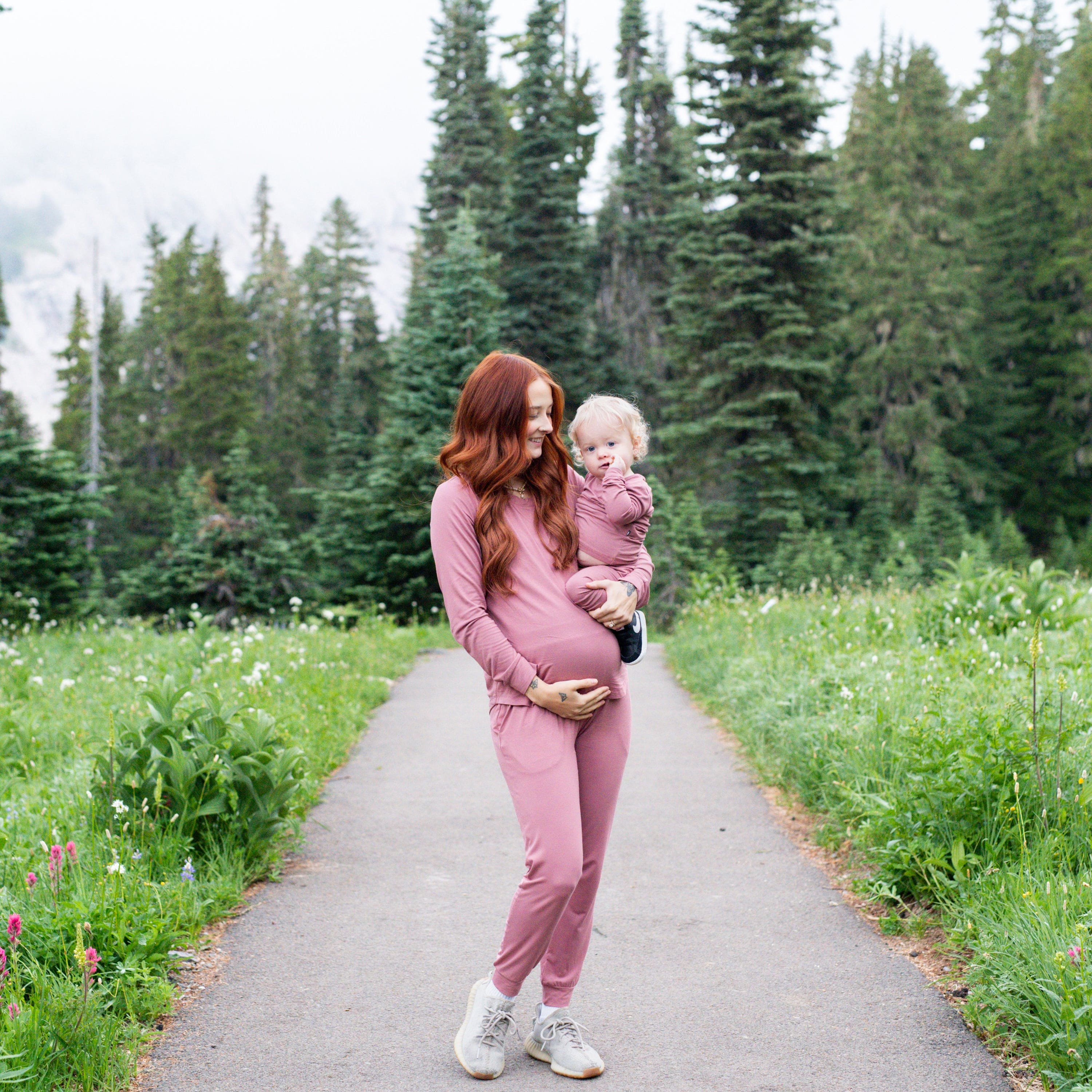 Kyte Baby Women's Jogger Pajama Set Women's Jogger Pajama Set in Dusty Rose