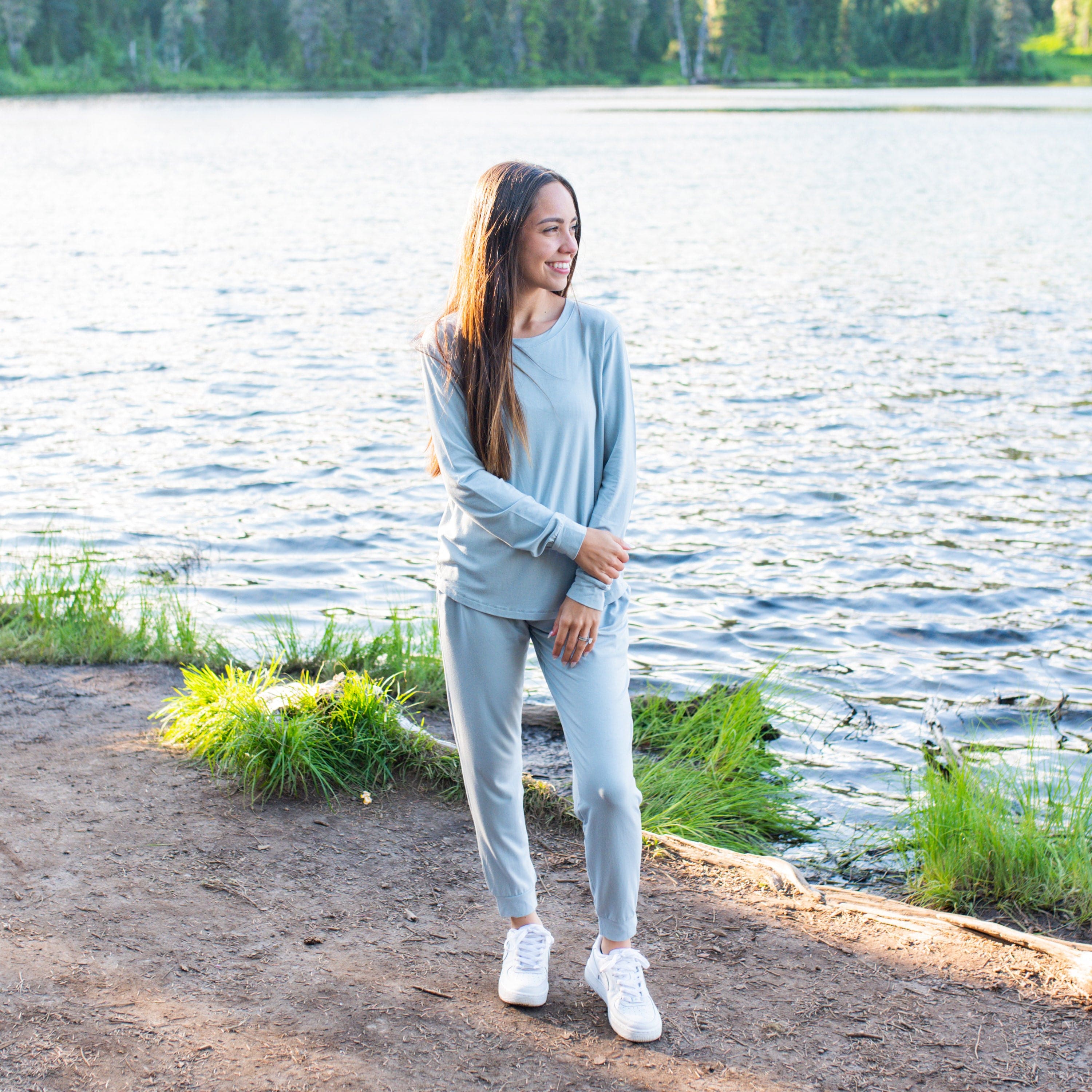 Kyte Baby Women's Jogger Pajama Set Women's Jogger Pajama Set in Glacier