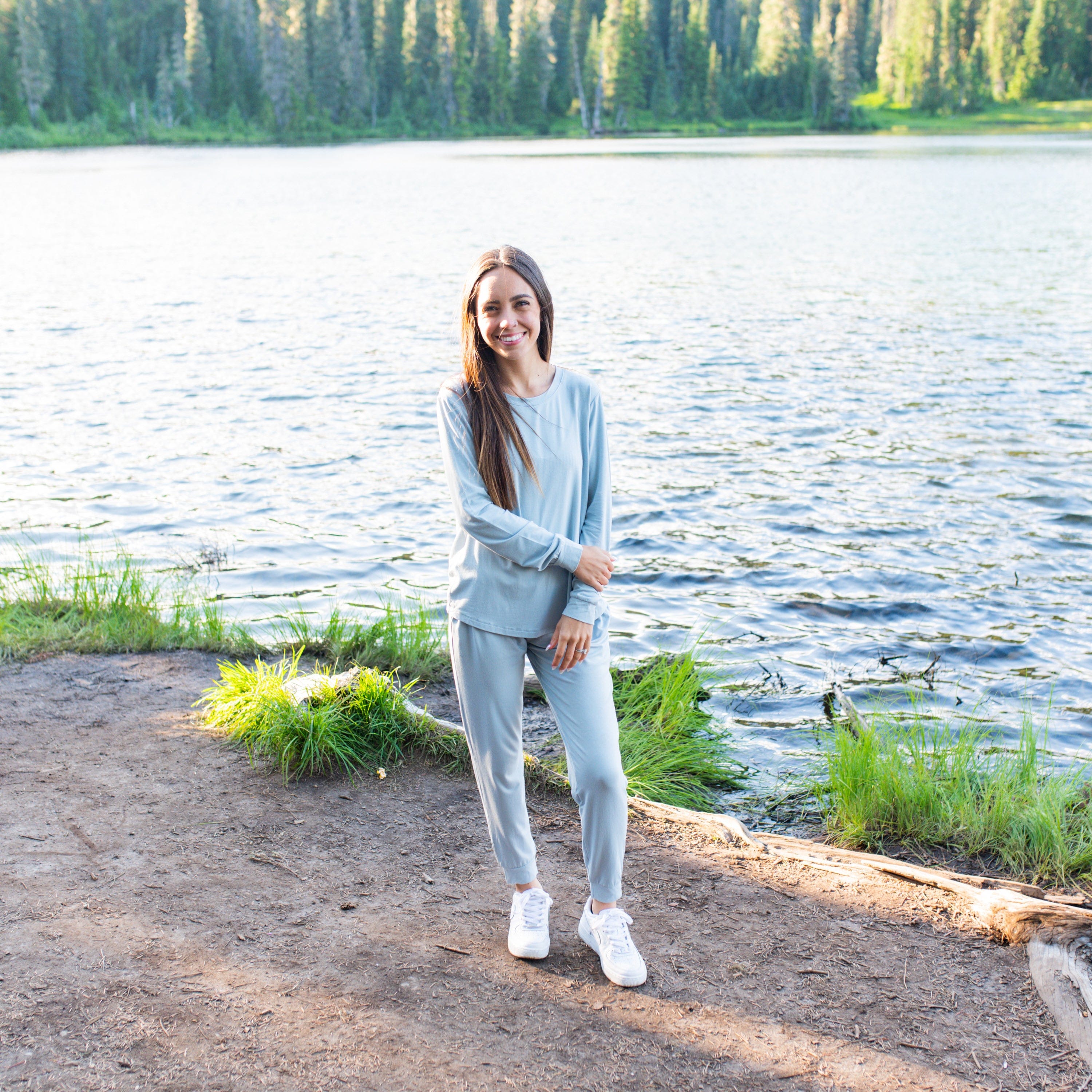 Kyte Baby Women's Jogger Pajama Set Women's Jogger Pajama Set in Glacier