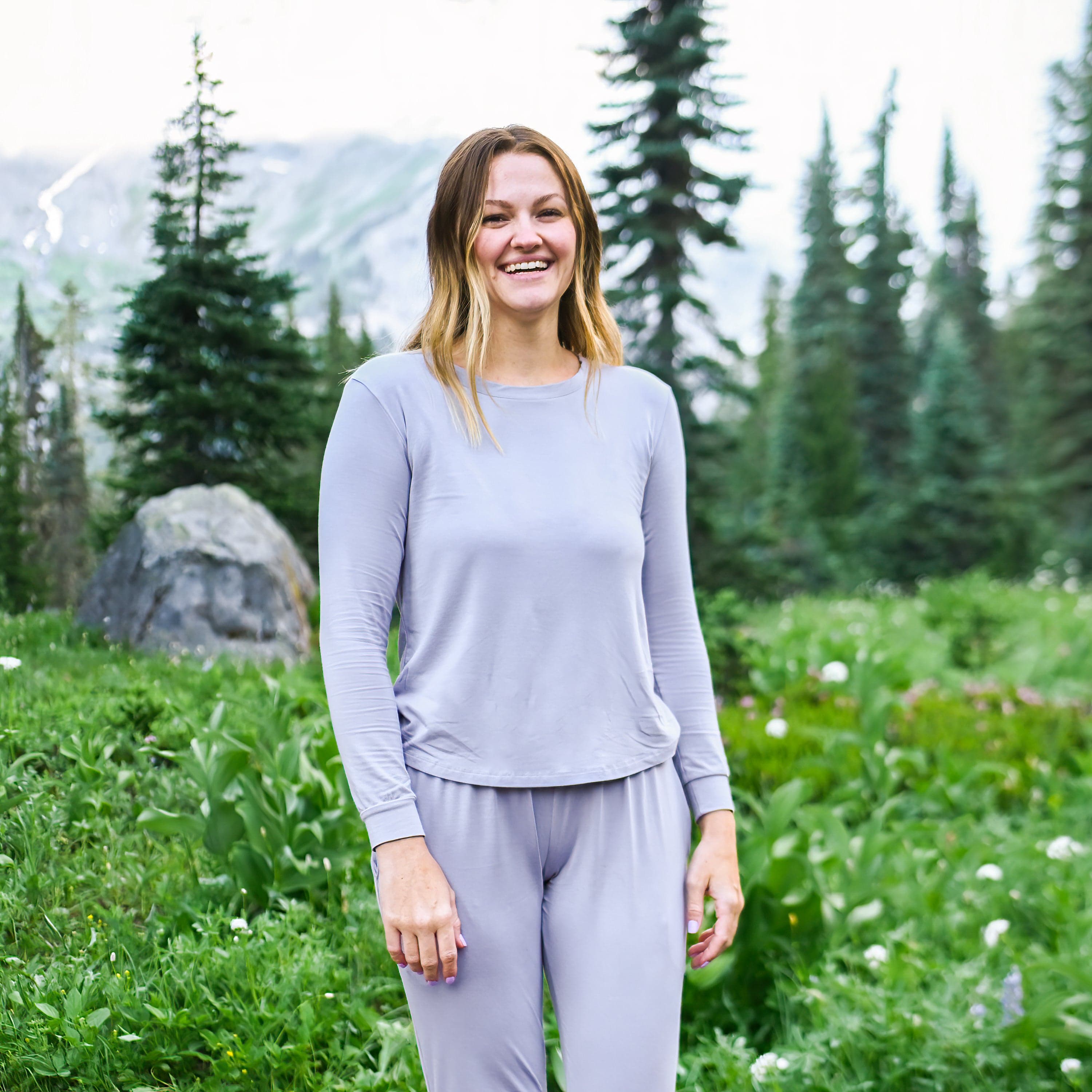 Kyte Baby Women's Jogger Pajama Set Women's Jogger Pajama Set in Haze