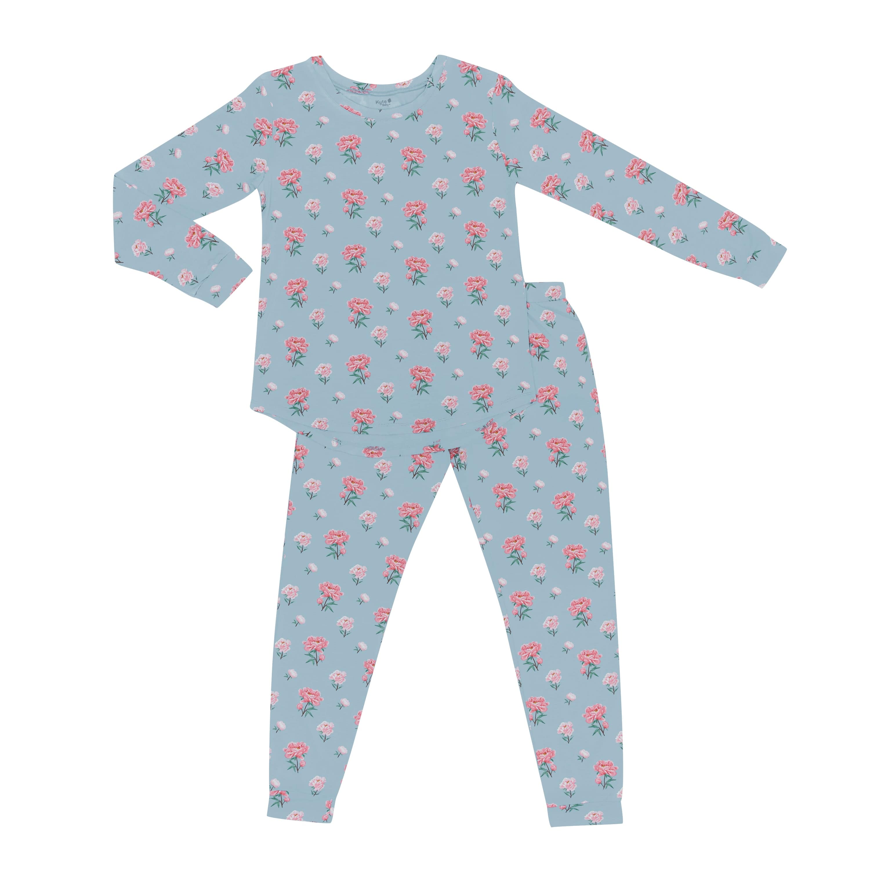 Kyte Baby women's jogger pajama set in Peony