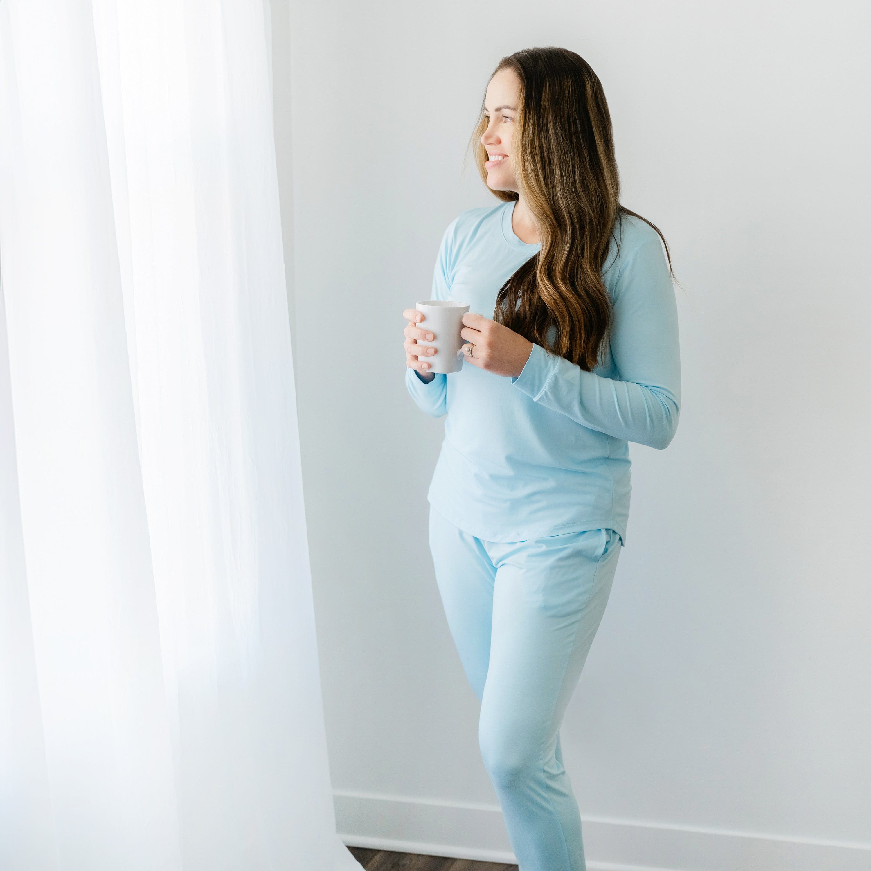 Kyte Baby Women's Jogger Pajama Set Women's Jogger Pajama Set in Powder