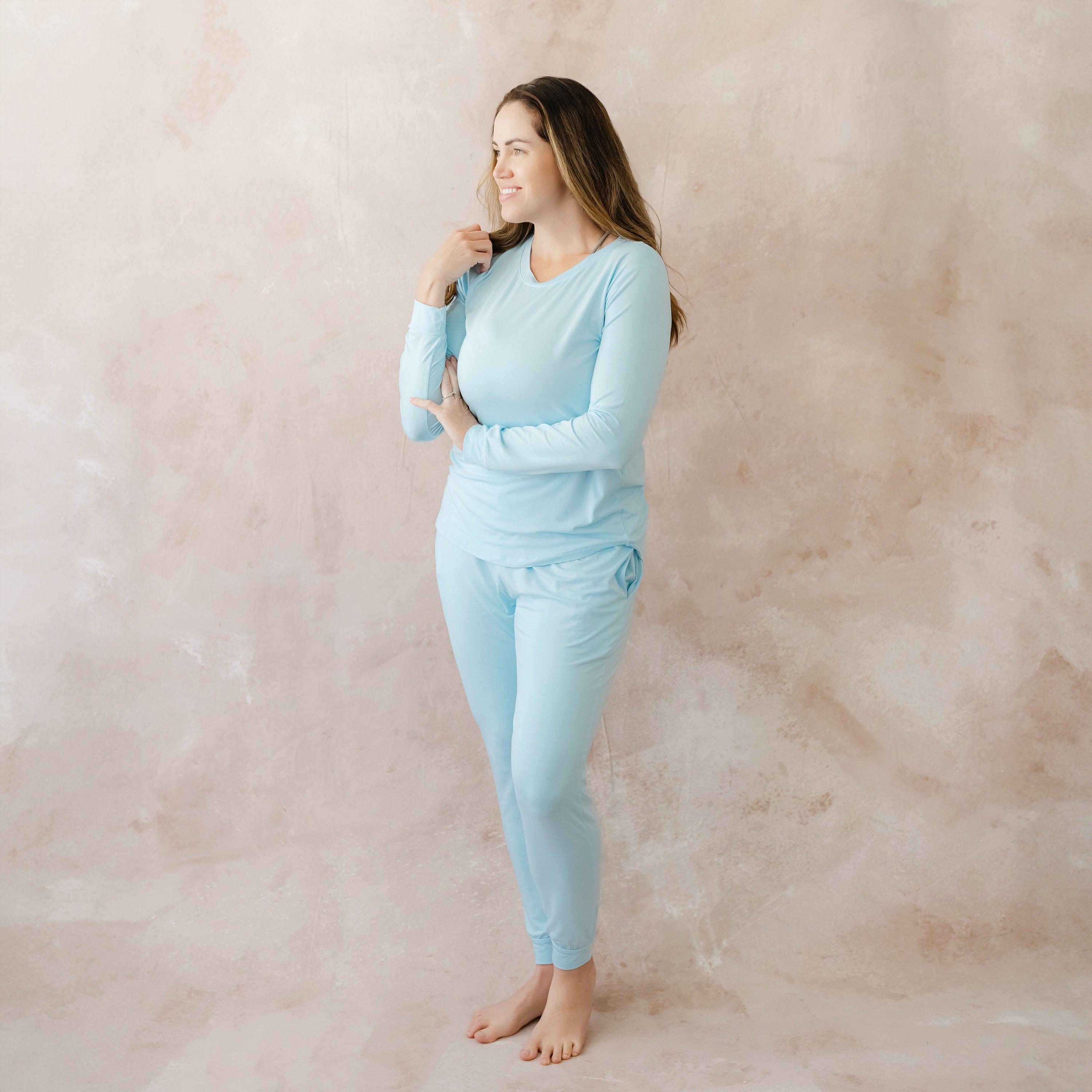Kyte Baby Women's Jogger Pajama Set Women's Jogger Pajama Set in Powder