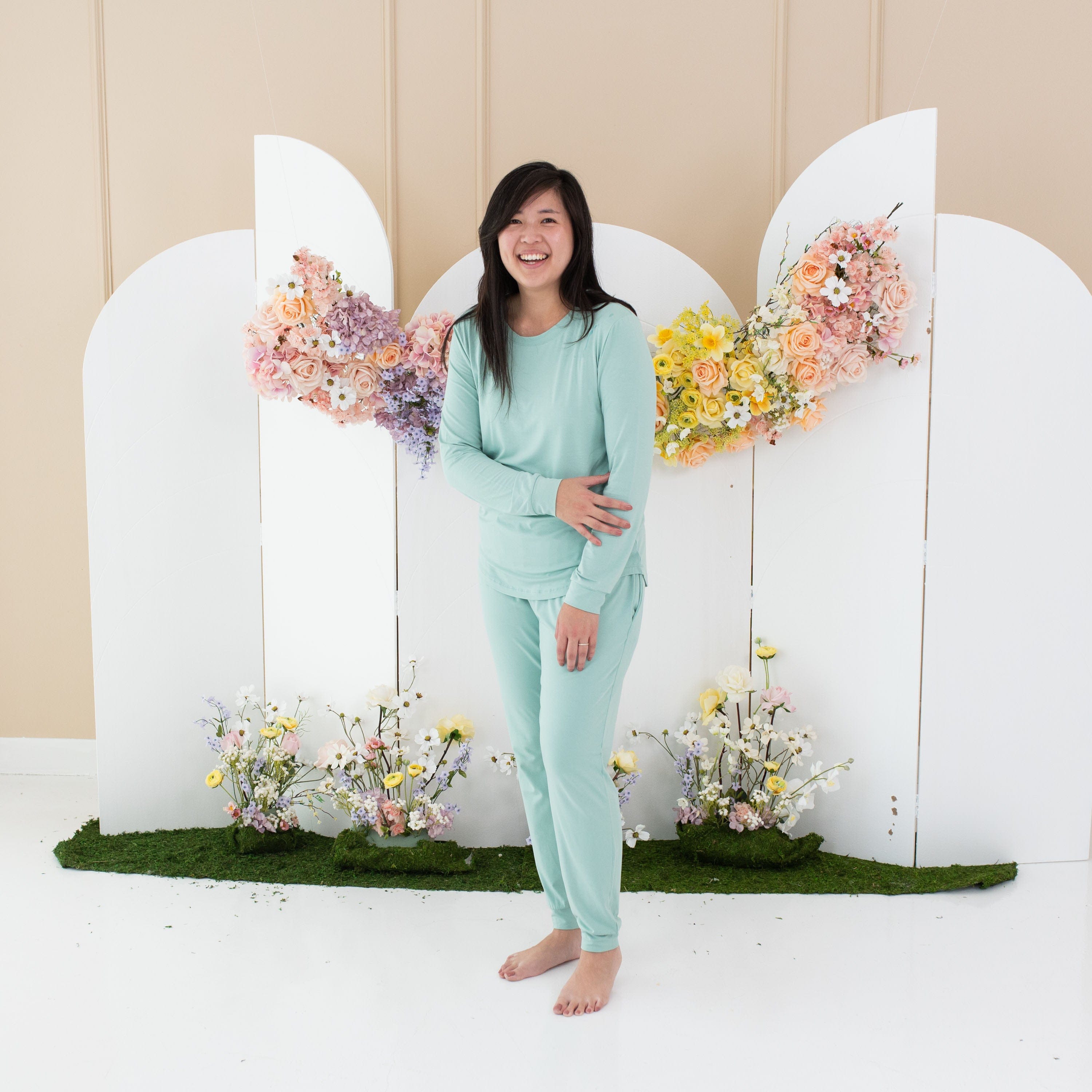 Kyte Baby Women's Jogger Pajama Set Women's Jogger Pajama Set in Wasabi