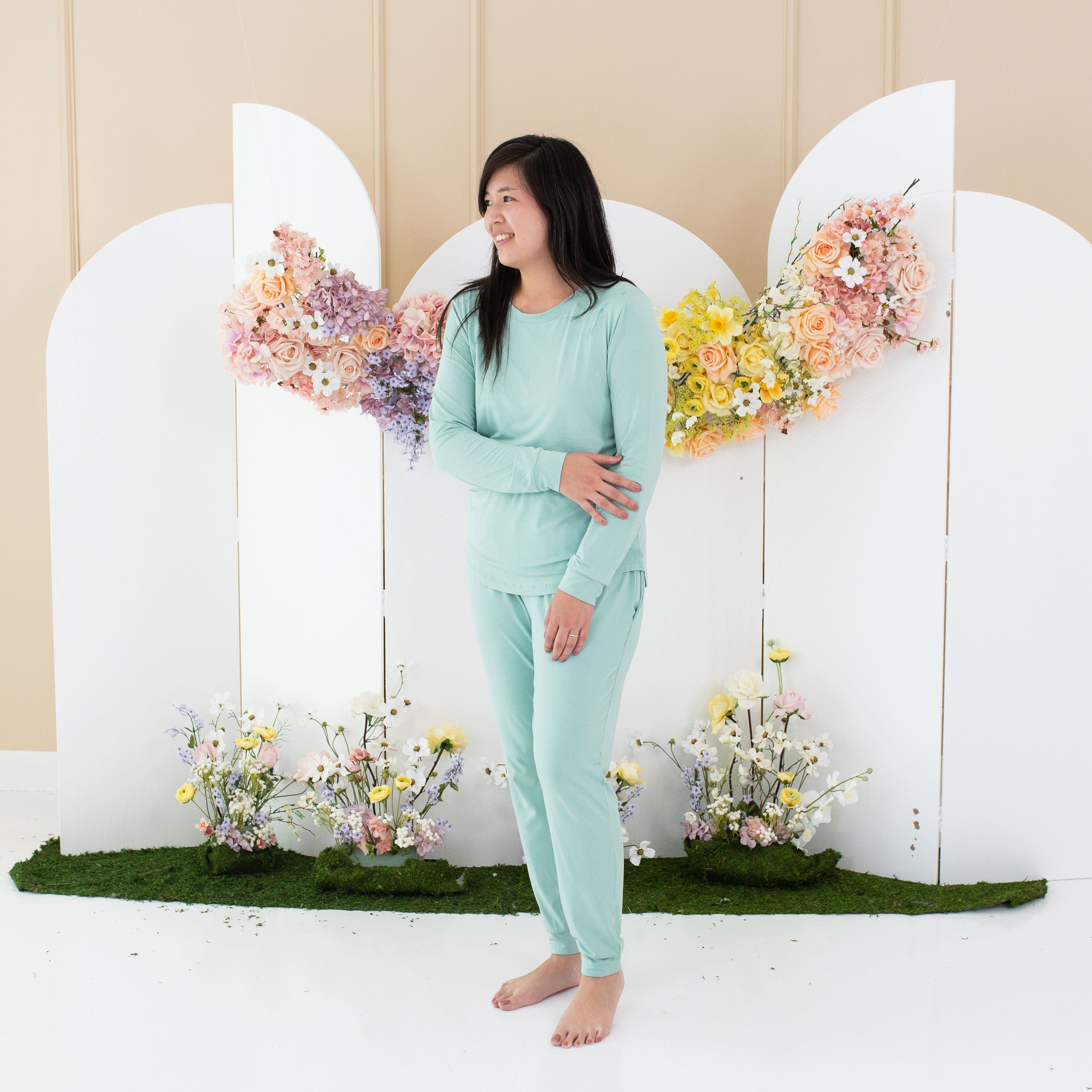 Kyte Baby Women's Jogger Pajama Set Women's Jogger Pajama Set in Wasabi