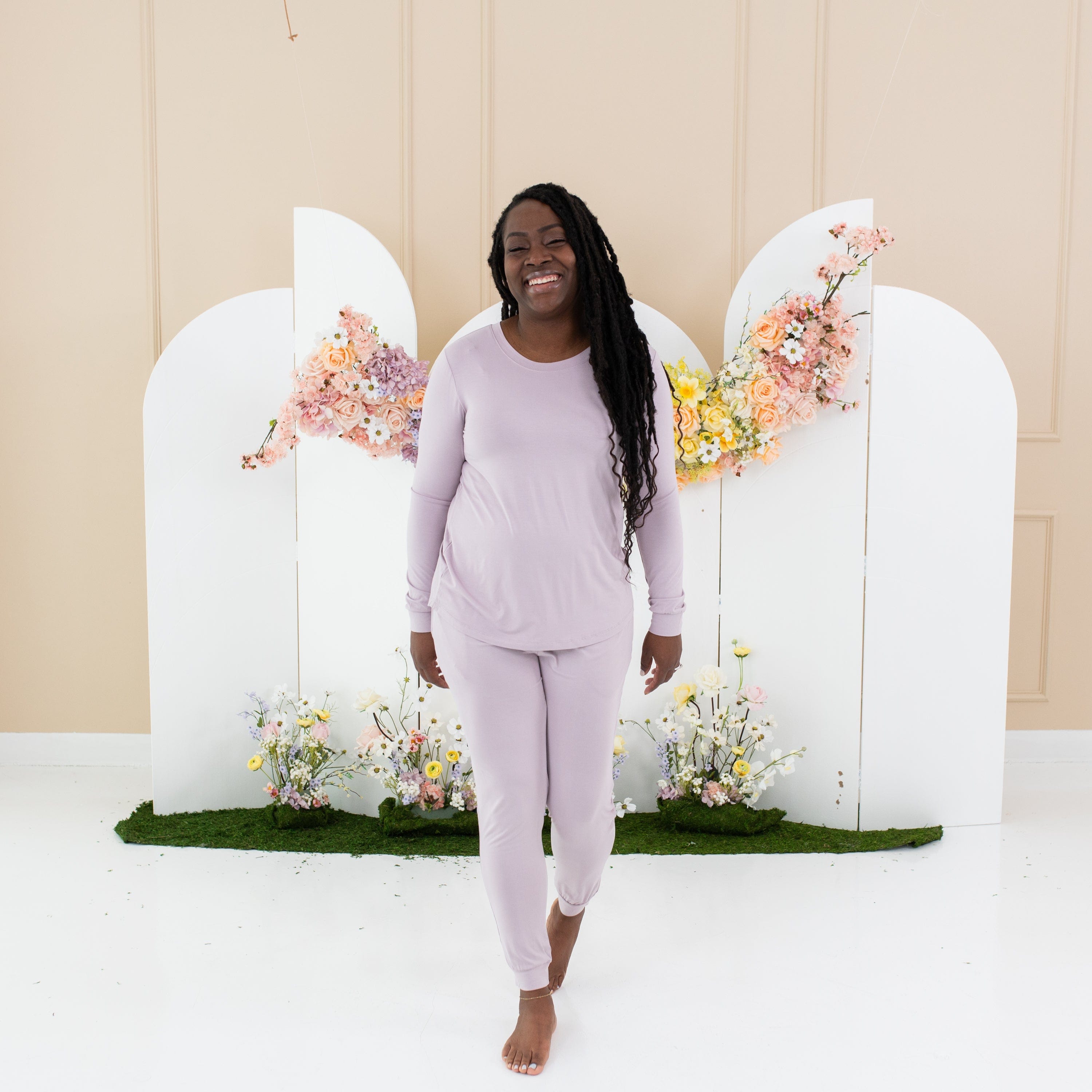 Kyte Baby Women's Jogger Pajama Set Women's Jogger Pajama Set in Wisteria