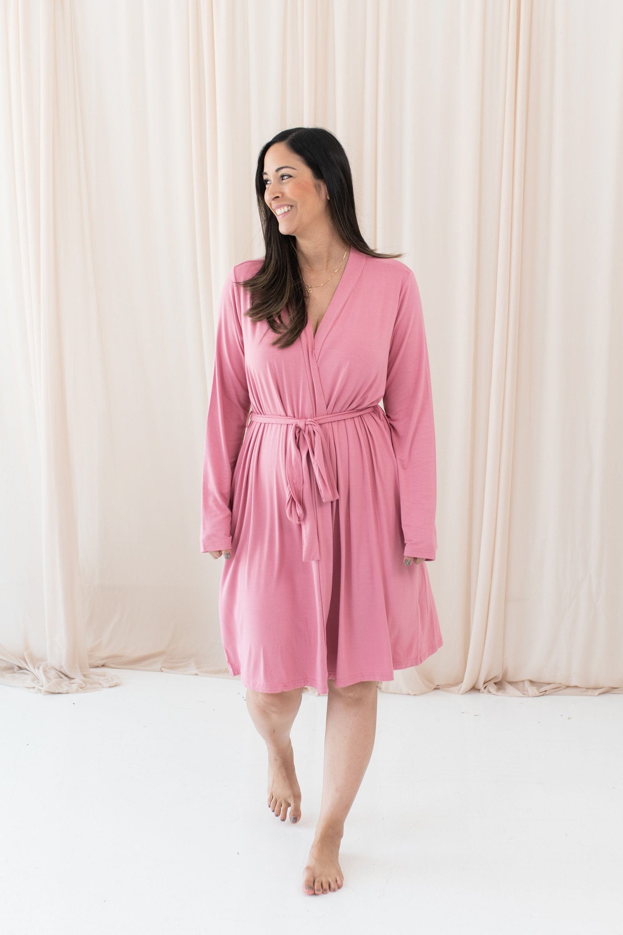 Kyte Baby Women's Lounge Robe Women’s Lounge Robe in Apple Blossom