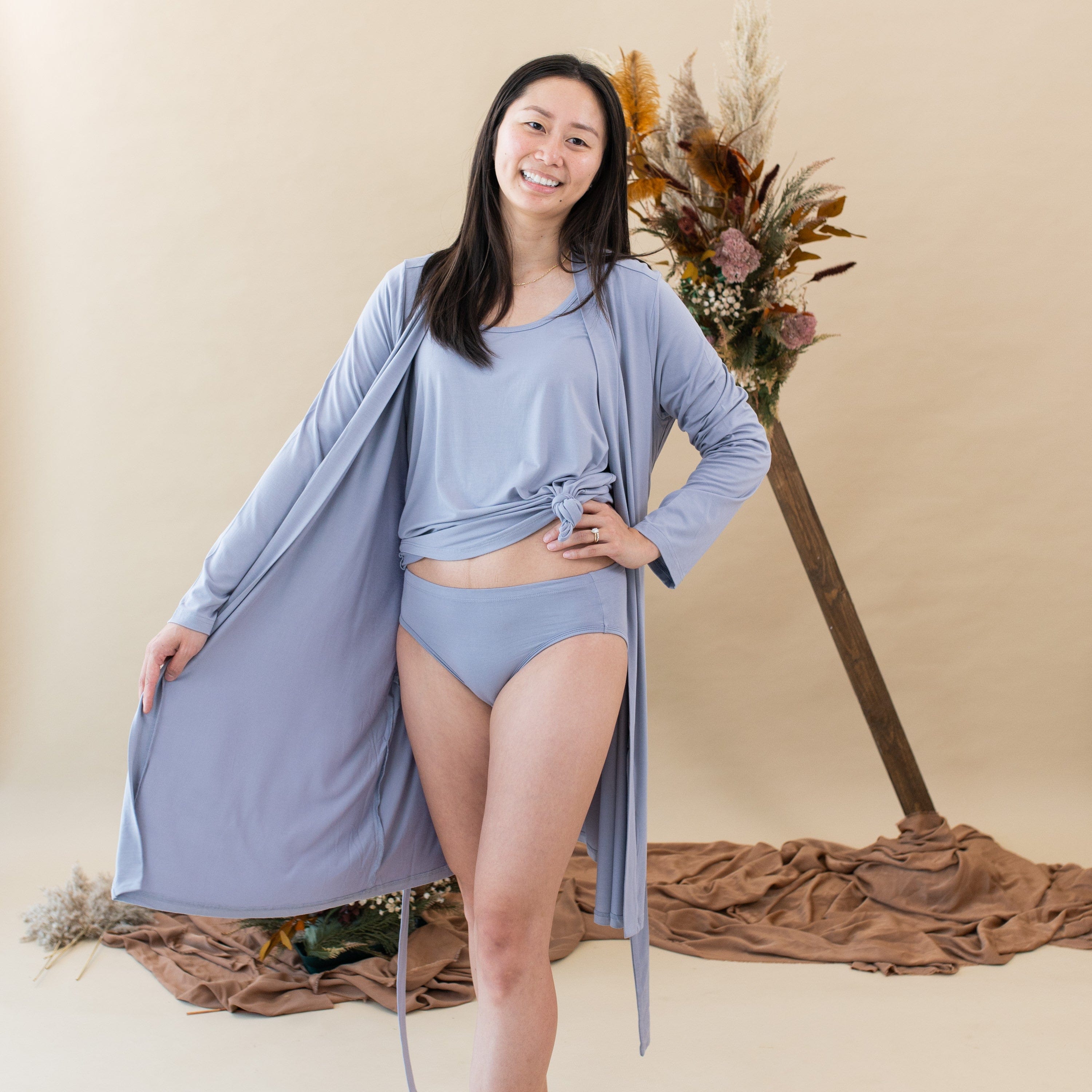 Kyte Baby Women's Lounge Robe Women’s Lounge Robe in Haze