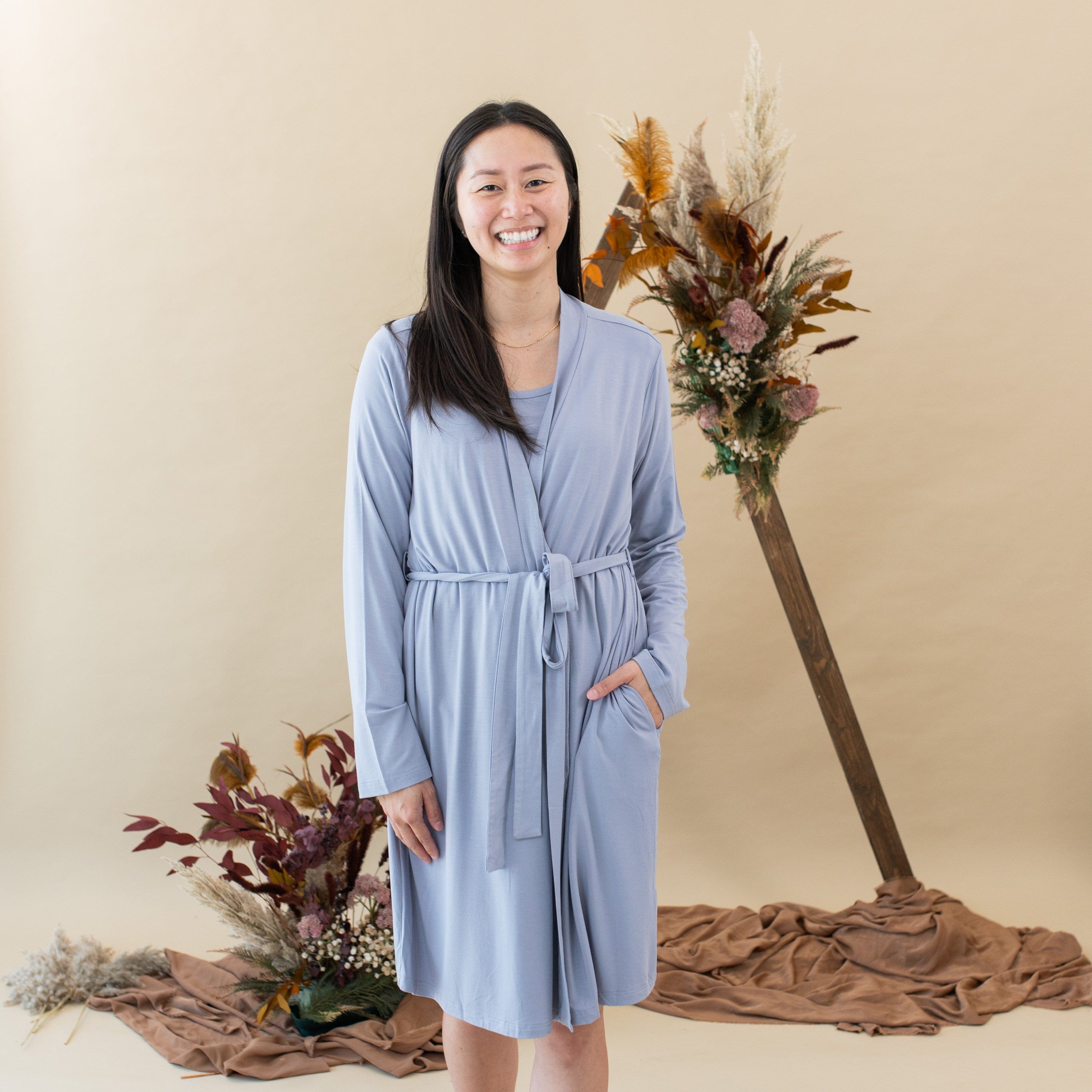 Kyte Baby Women's Lounge Robe Women’s Lounge Robe in Haze