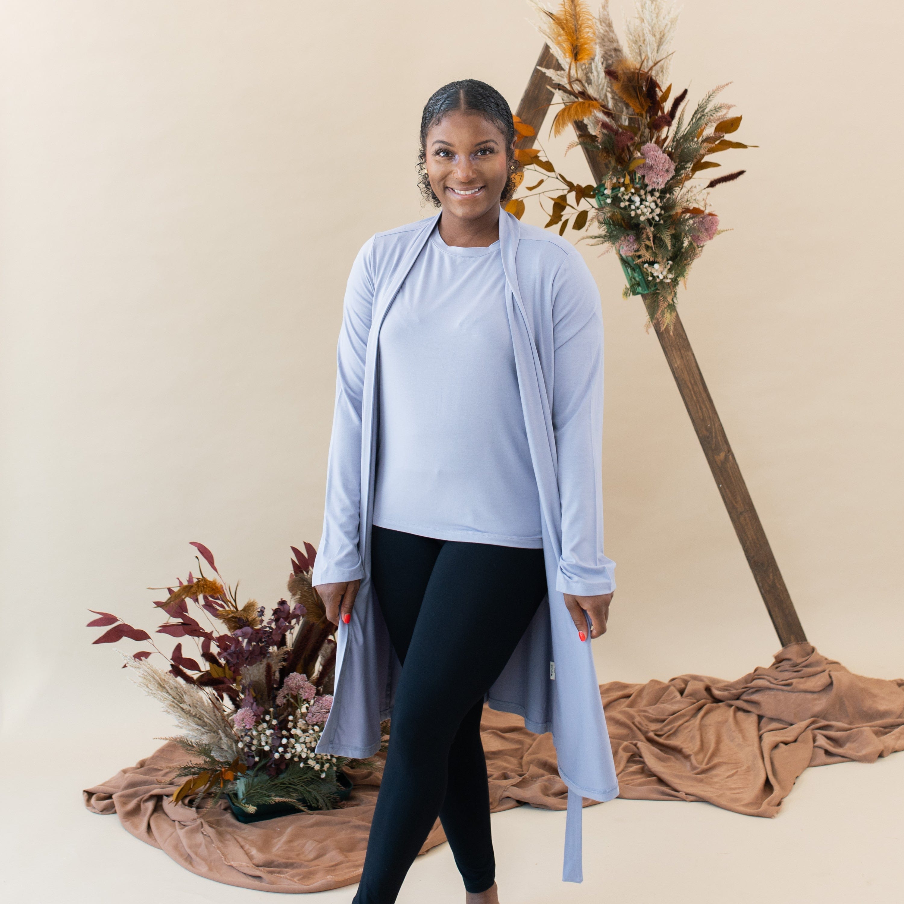 Kyte Baby Women's Lounge Robe Women’s Lounge Robe in Haze