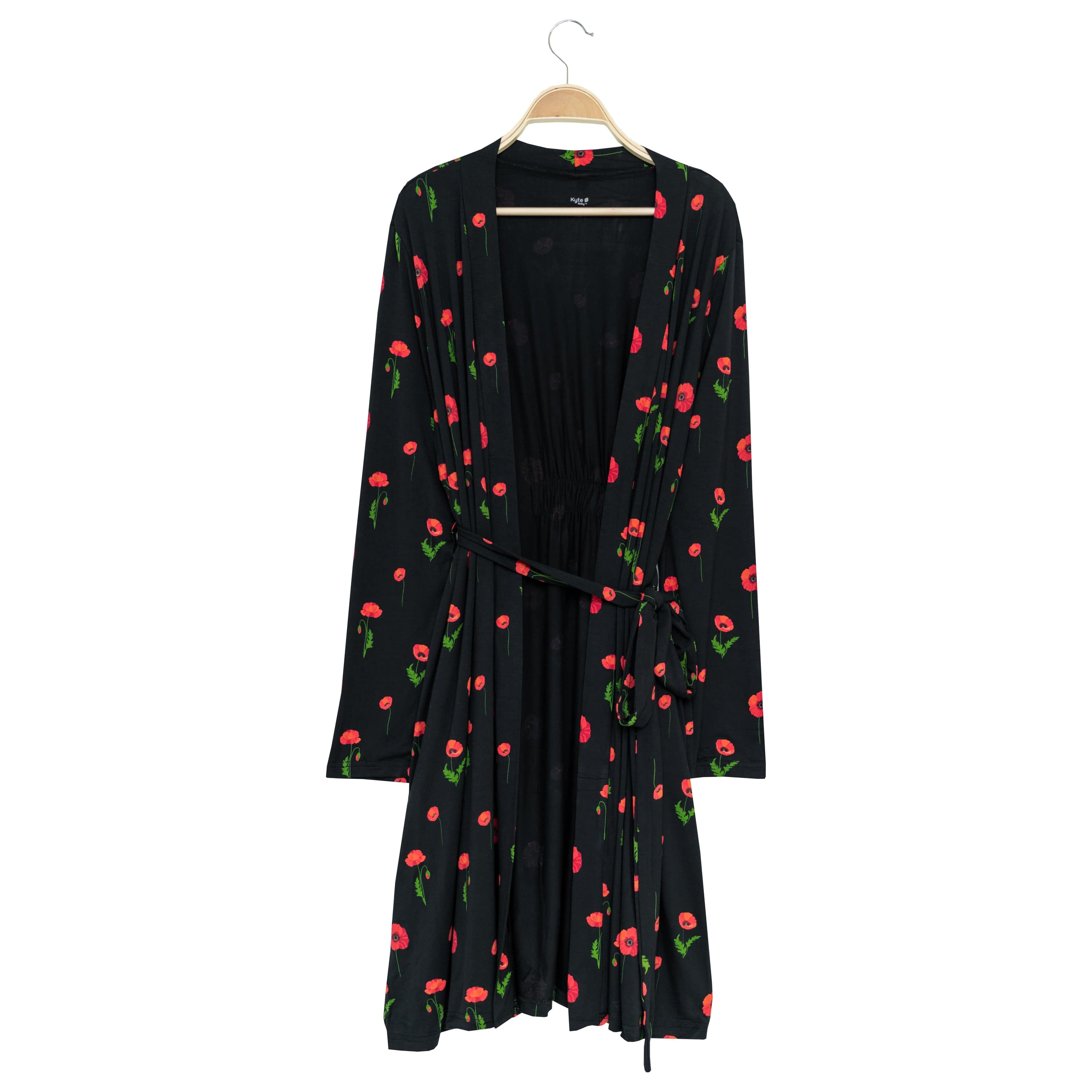 Kyte Baby Women's Lounge Robe Women’s Lounge Robe in Midnight Poppies