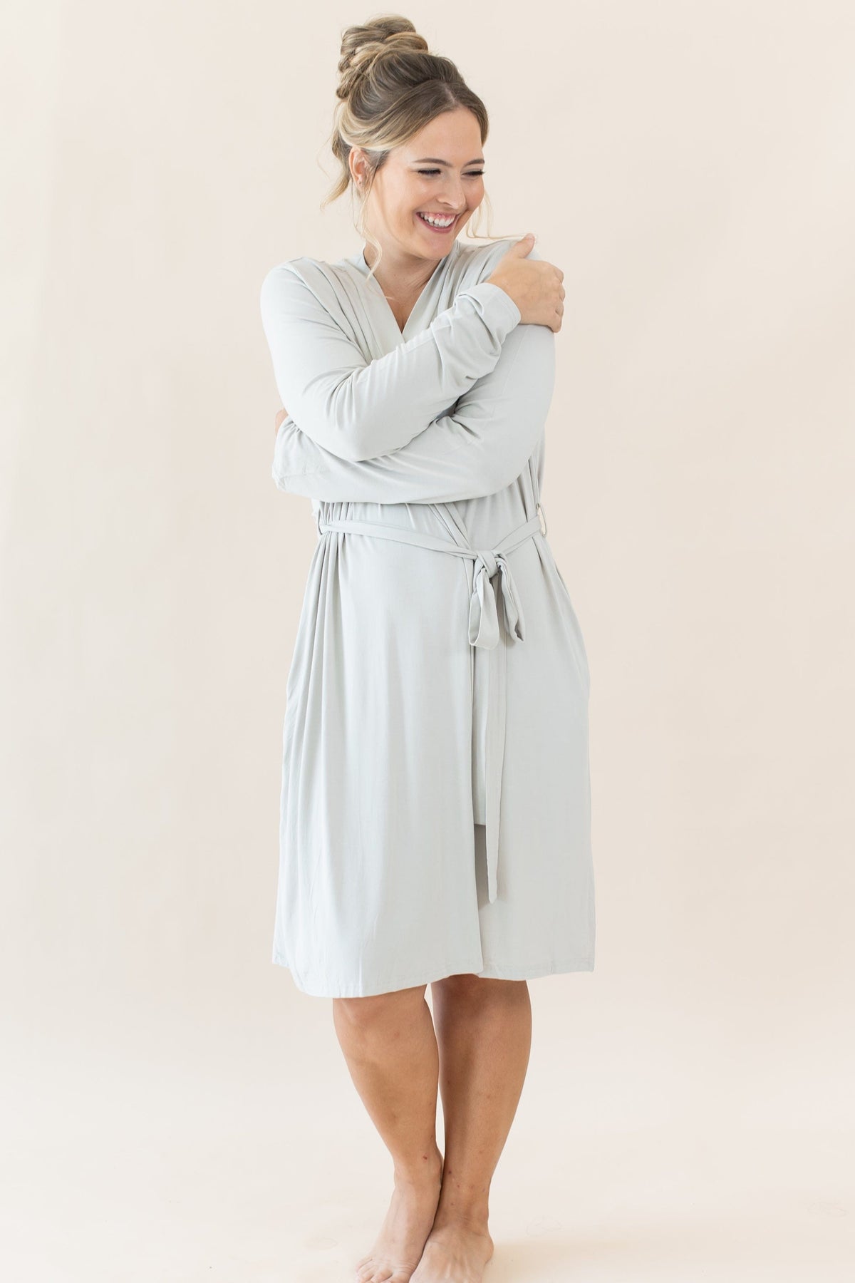 Kyte Baby Women's Lounge Robe Women’s Lounge Robe in Oat