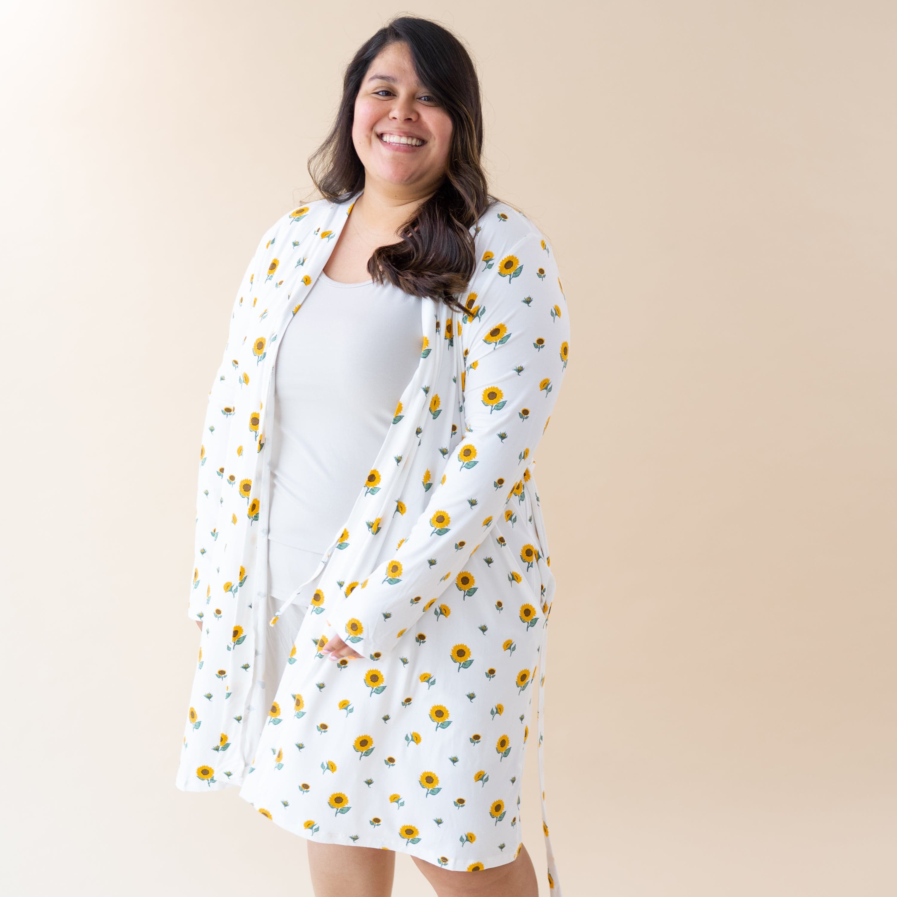 Kyte Baby Women's Lounge Robe Women’s Lounge Robe in Sunflower