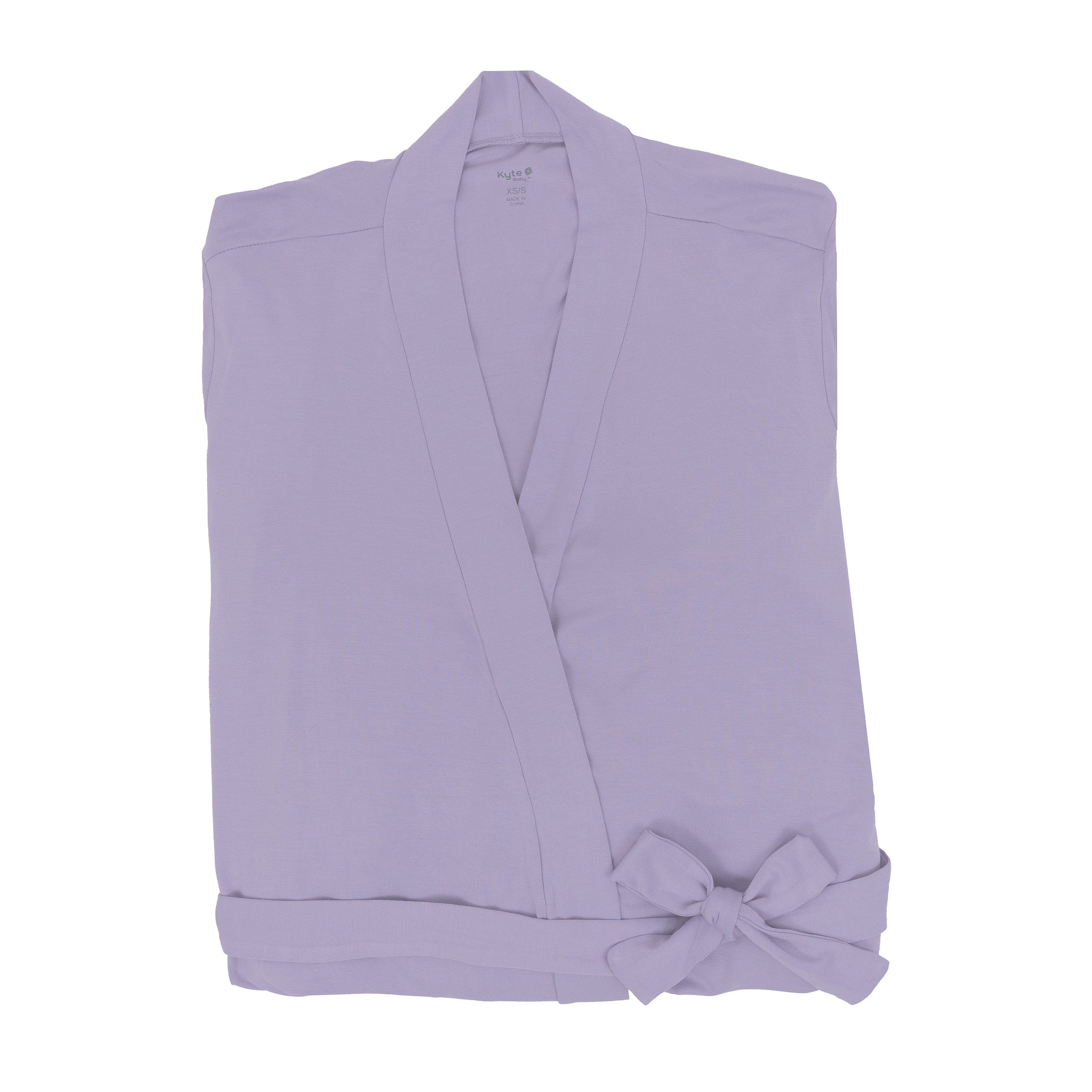 Kyte Baby Women’s Lounge Robe with side pockets in Taro
