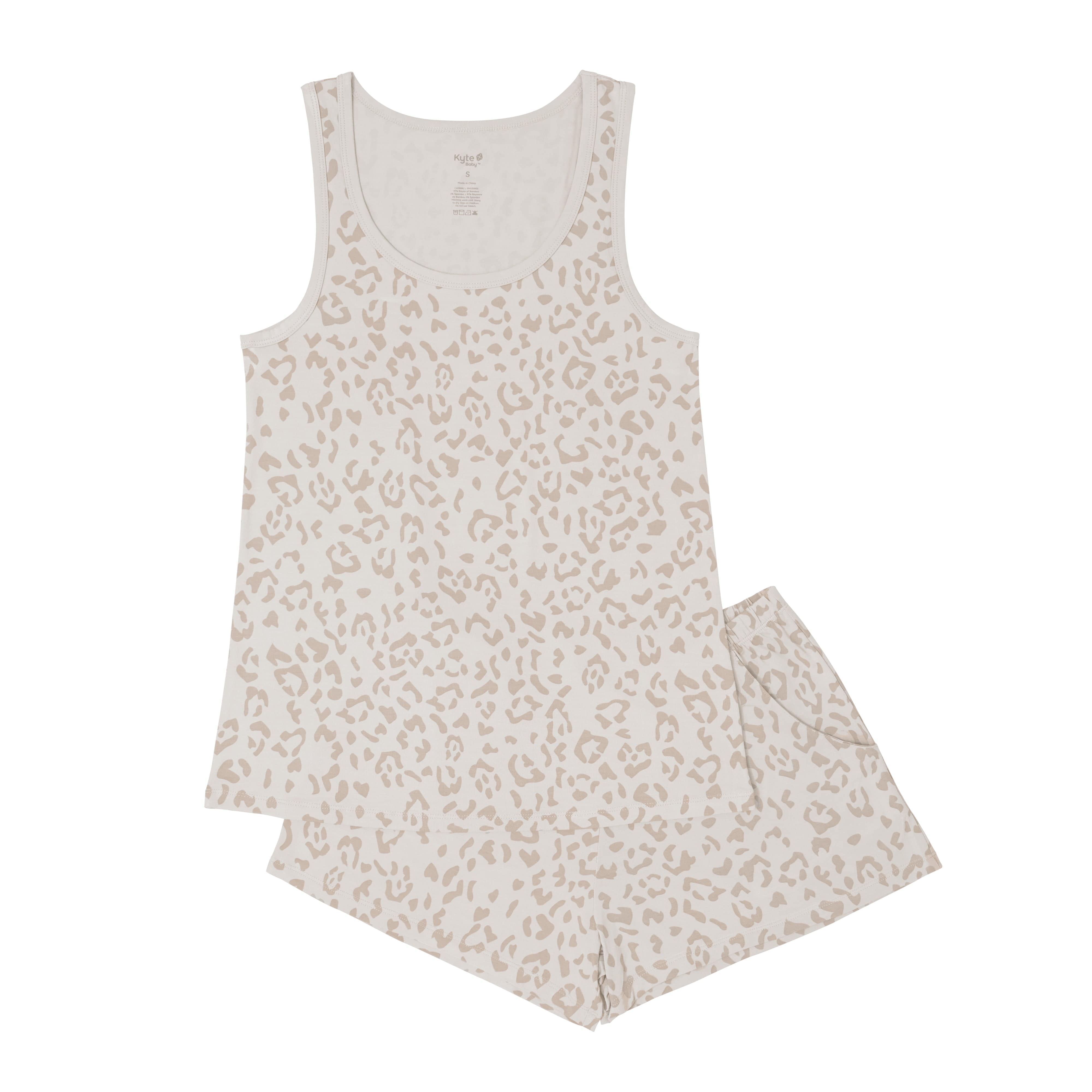 Kyte Baby Women’s Tank Set Women’s Tank Set in Oat Leopard