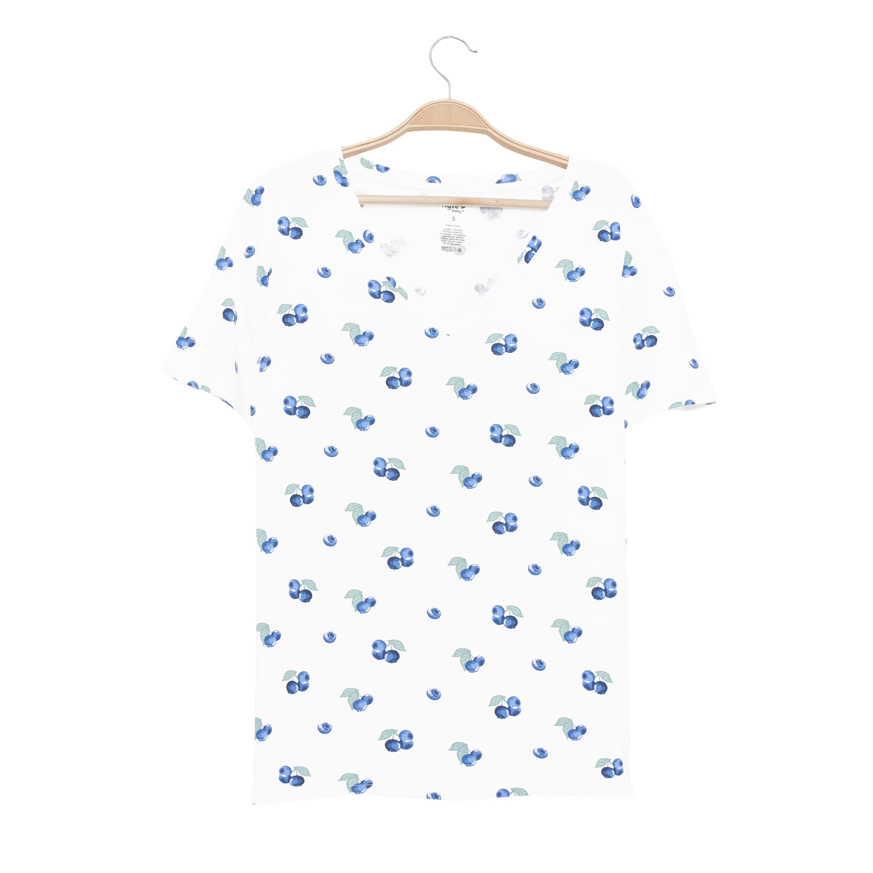 Kyte Baby Women's V-Neck Women’s Relaxed Fit V-Neck in Blueberry