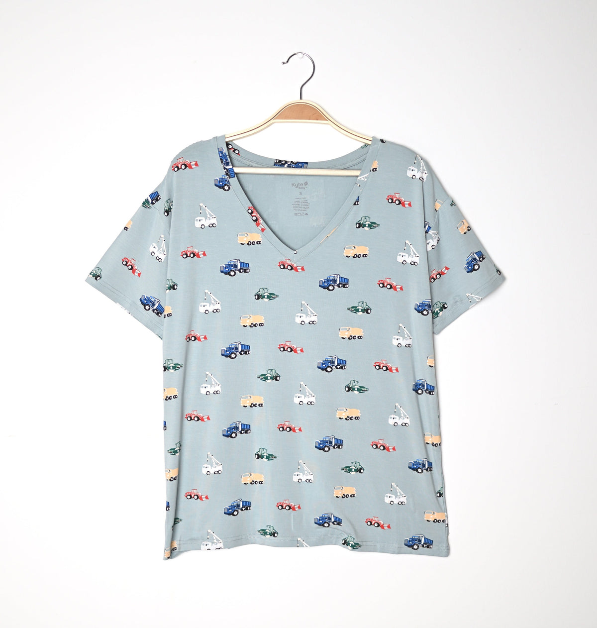 Kyte Baby Women's V-Neck Women’s Relaxed Fit V-Neck in Construction