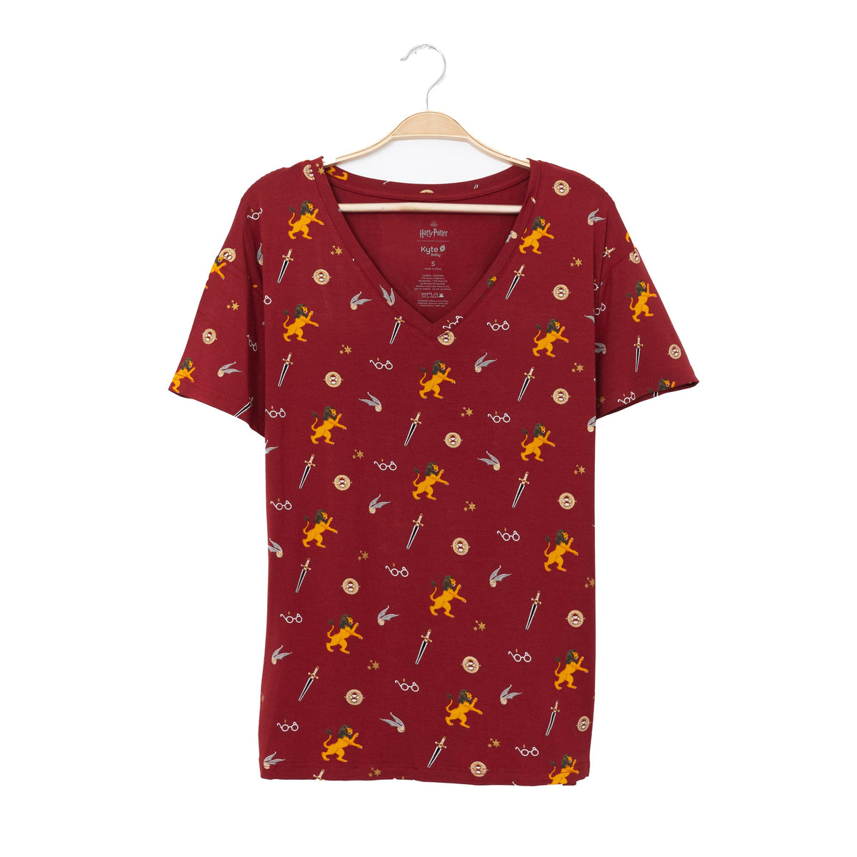 Kyte BABY Women's V-Neck Women’s Relaxed Fit V-Neck in Gryffindor™