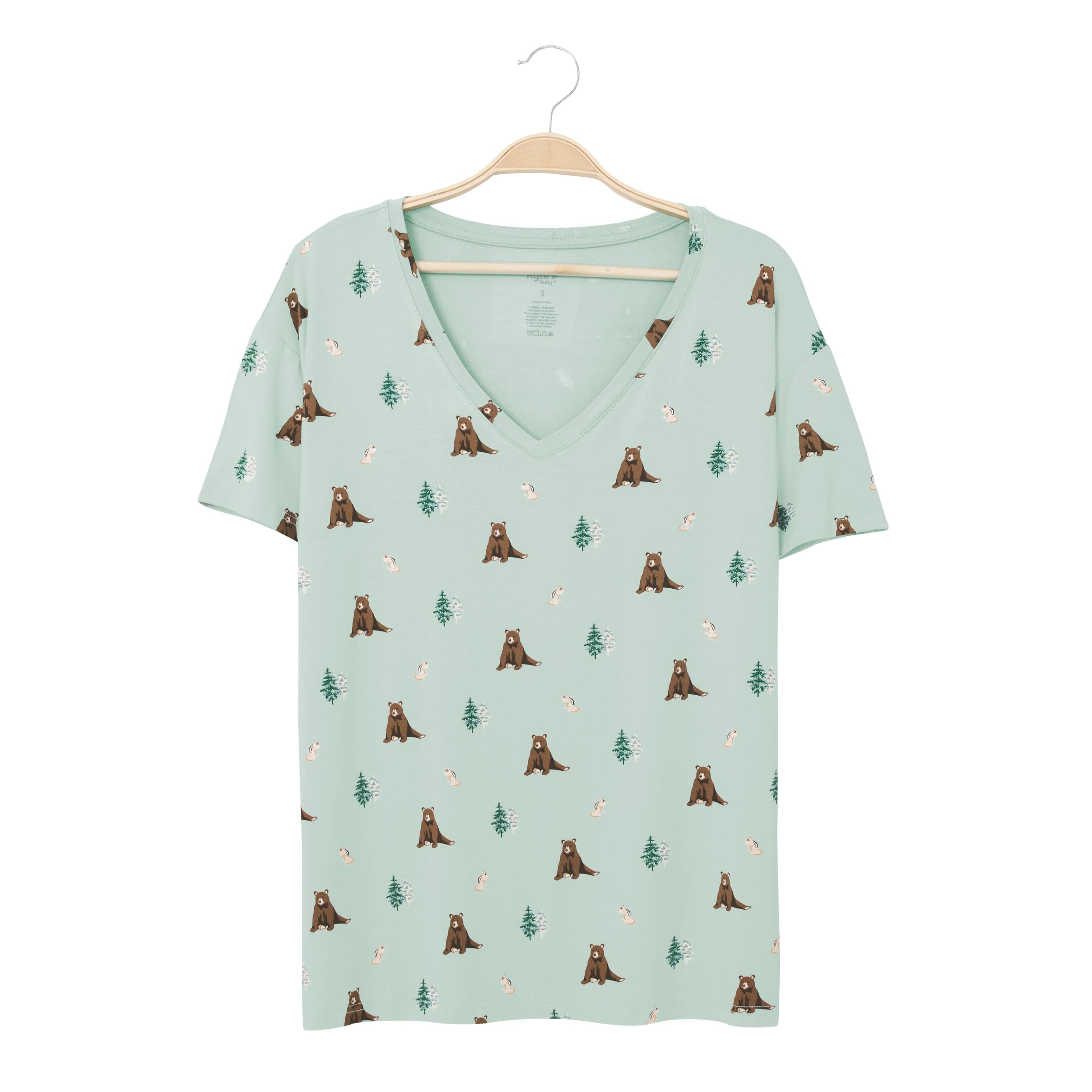 Kyte Baby Women's V-Neck Women’s Relaxed Fit V-Neck in Trail