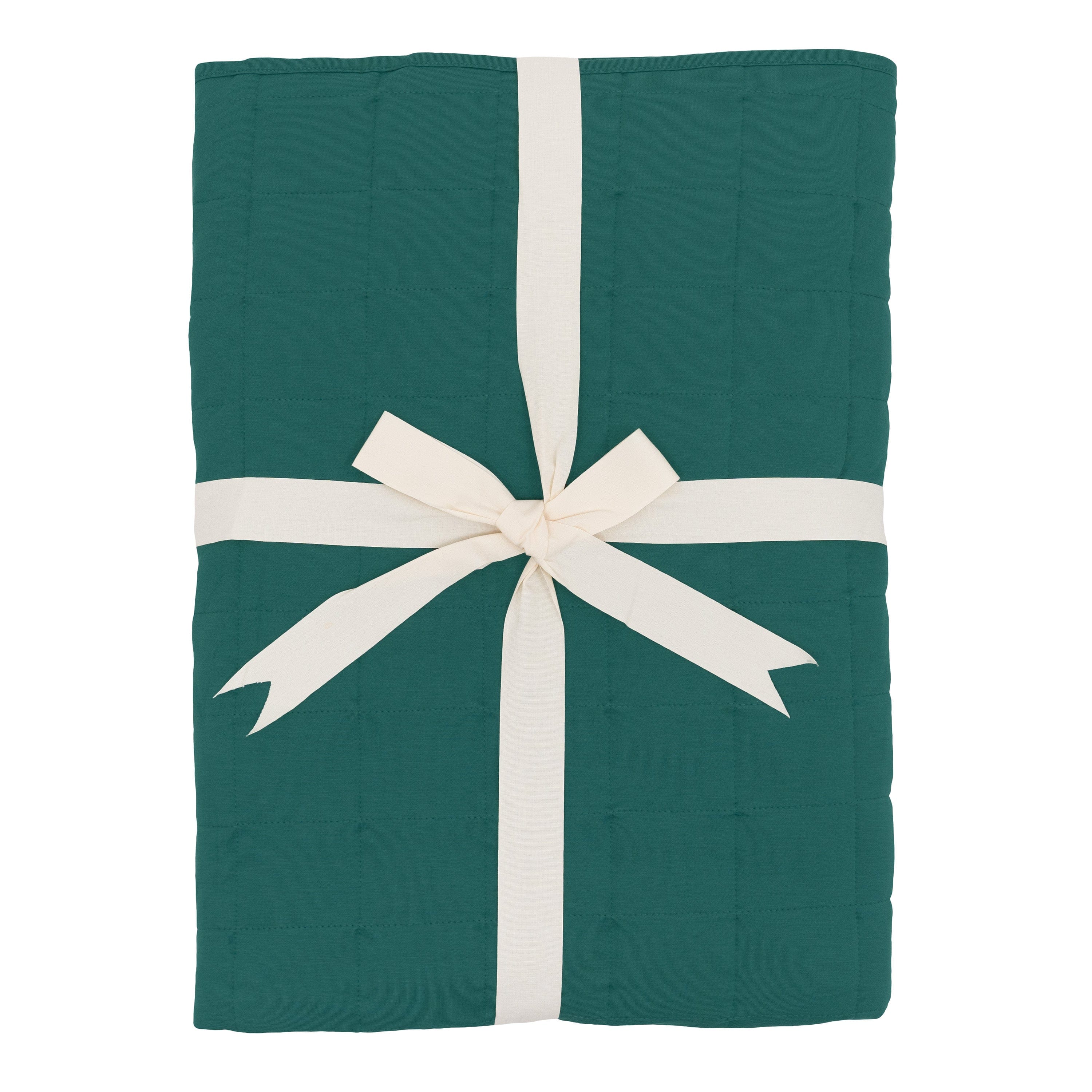 Quilted bamboo Kyte Baby Youth Blanket in Emerald 1.0 TOG