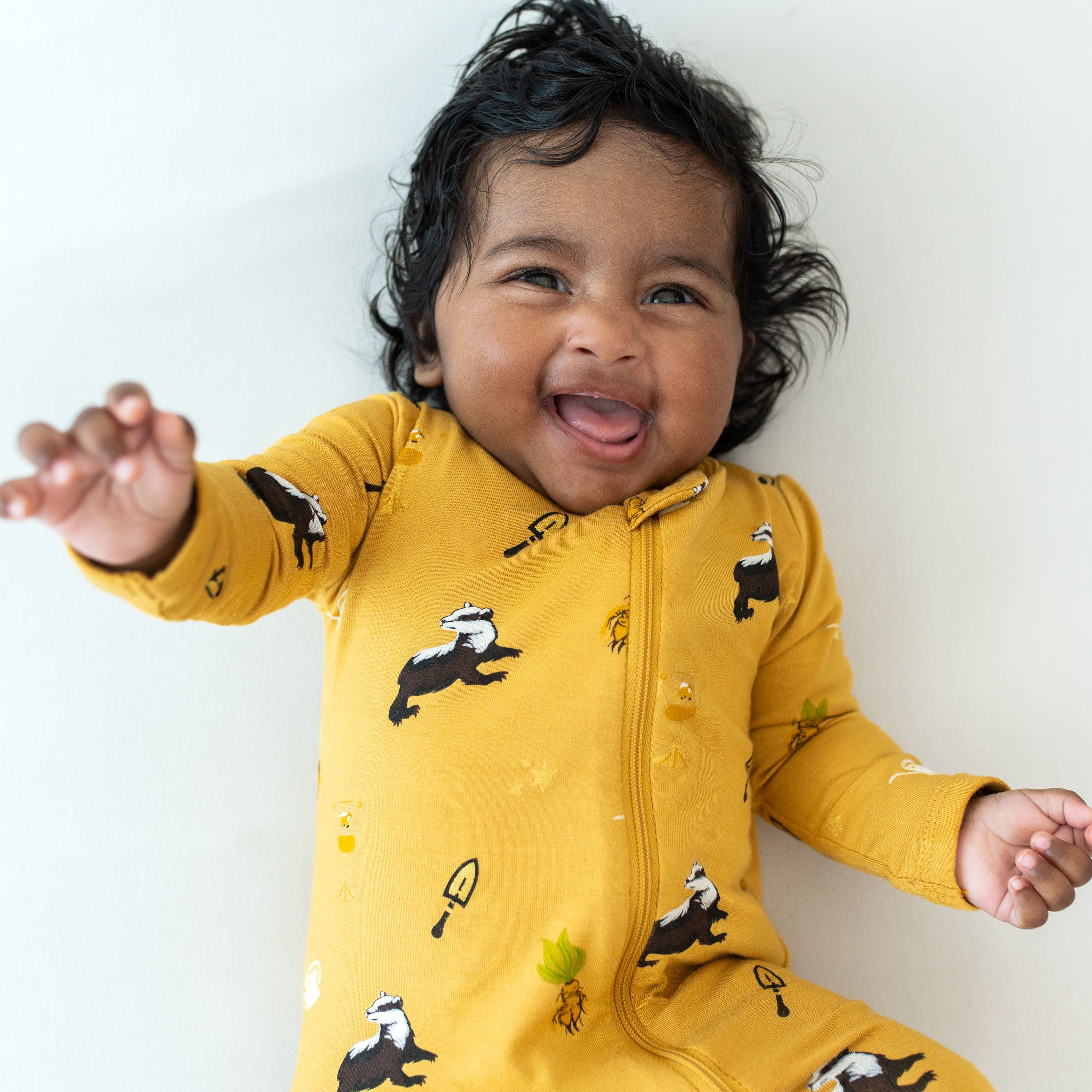 Kyte BABY Zippered Footies Zippered Footie in Hufflepuff™