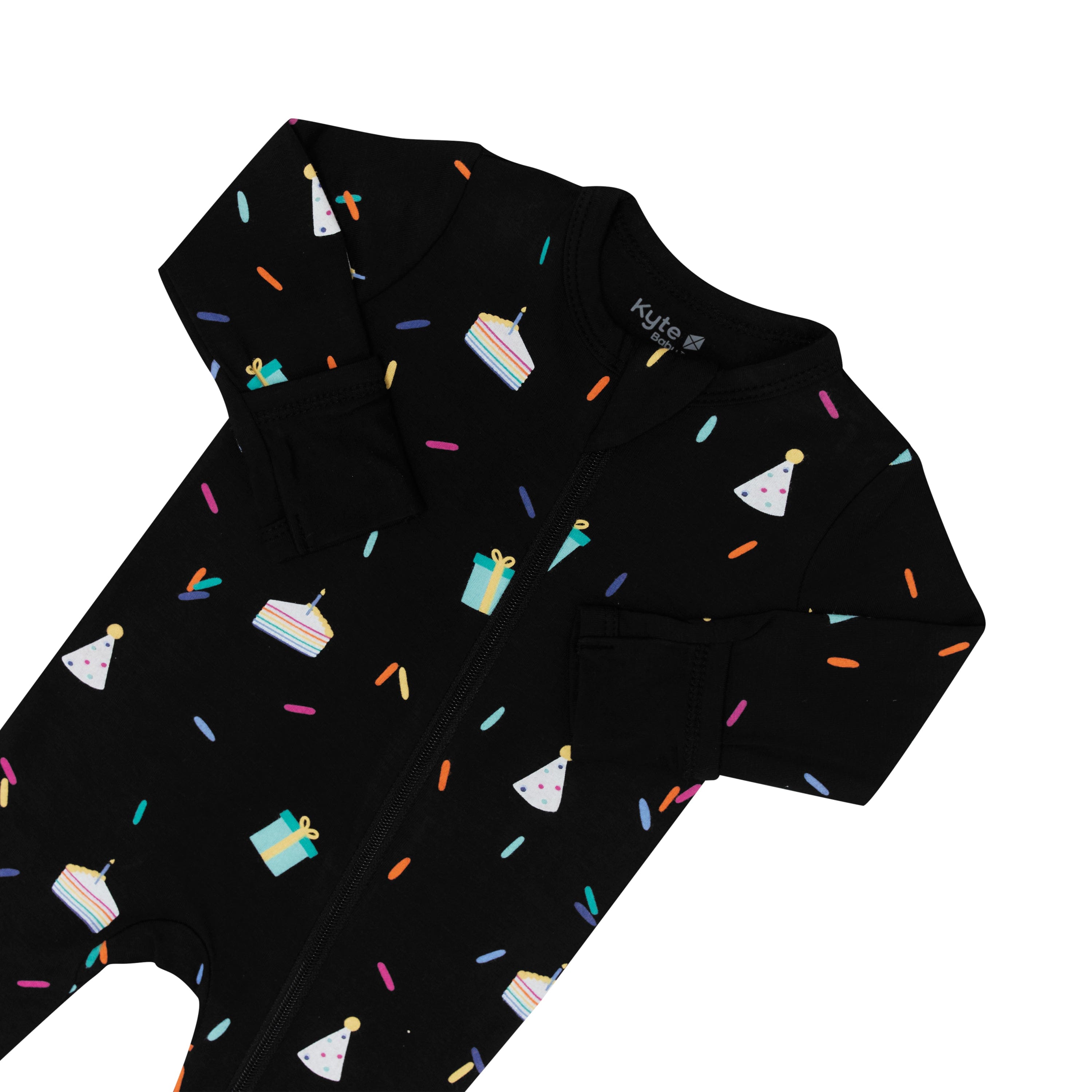 Kyte Baby Zippered Footies Zippered Footie in Midnight Party