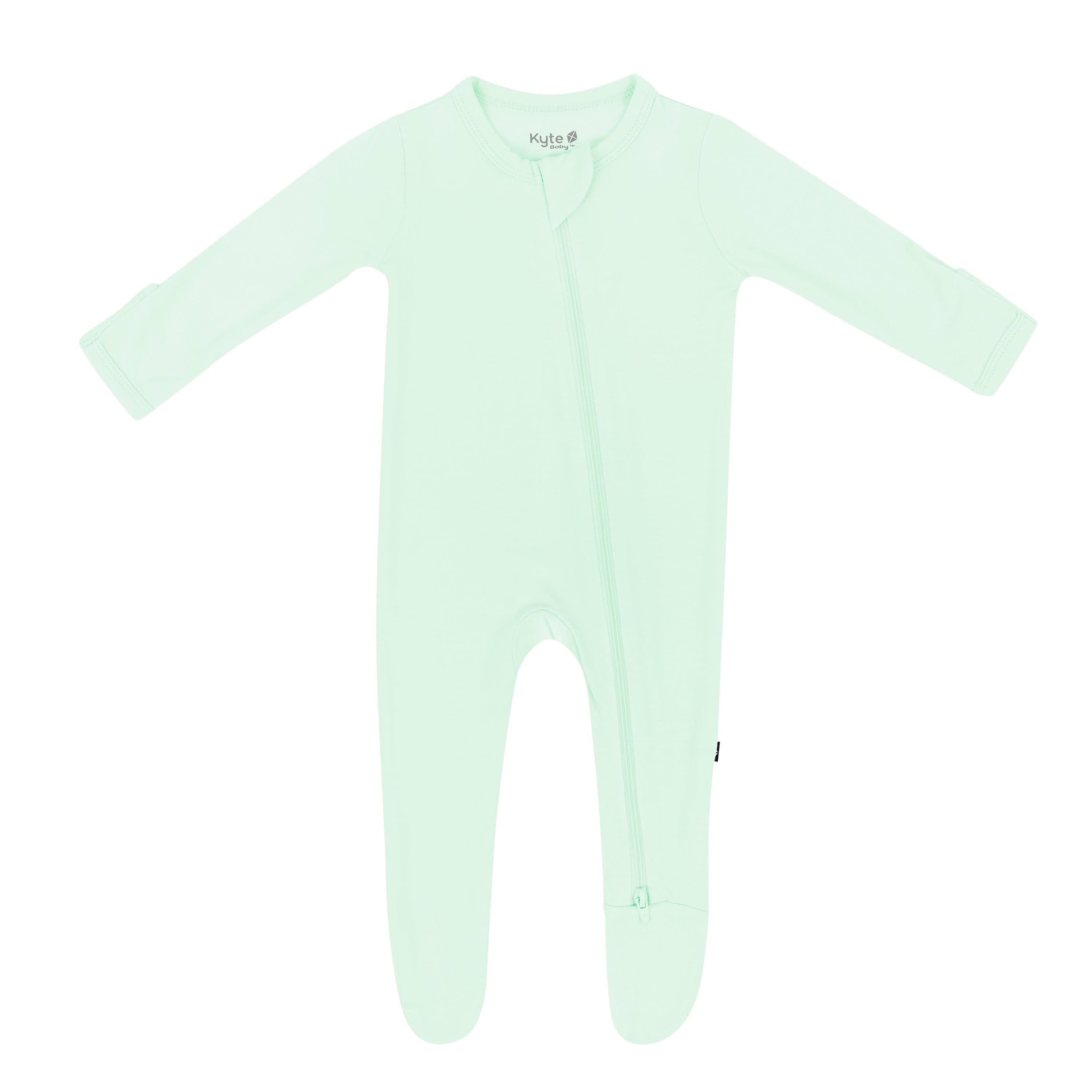 Kyte Baby Zippered Footies Zippered Footie in Mint