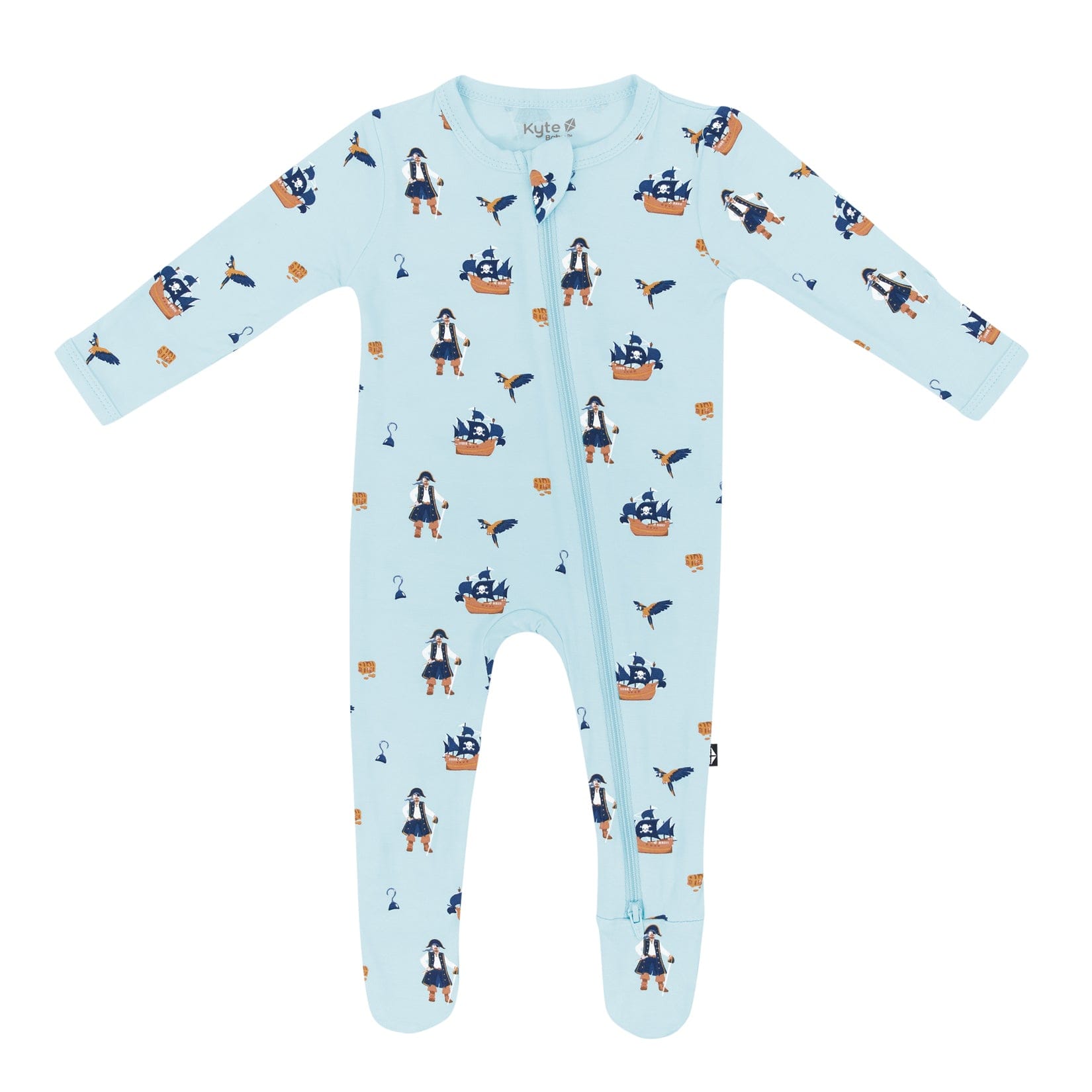 Kyte Baby Zippered Footie in Pirate