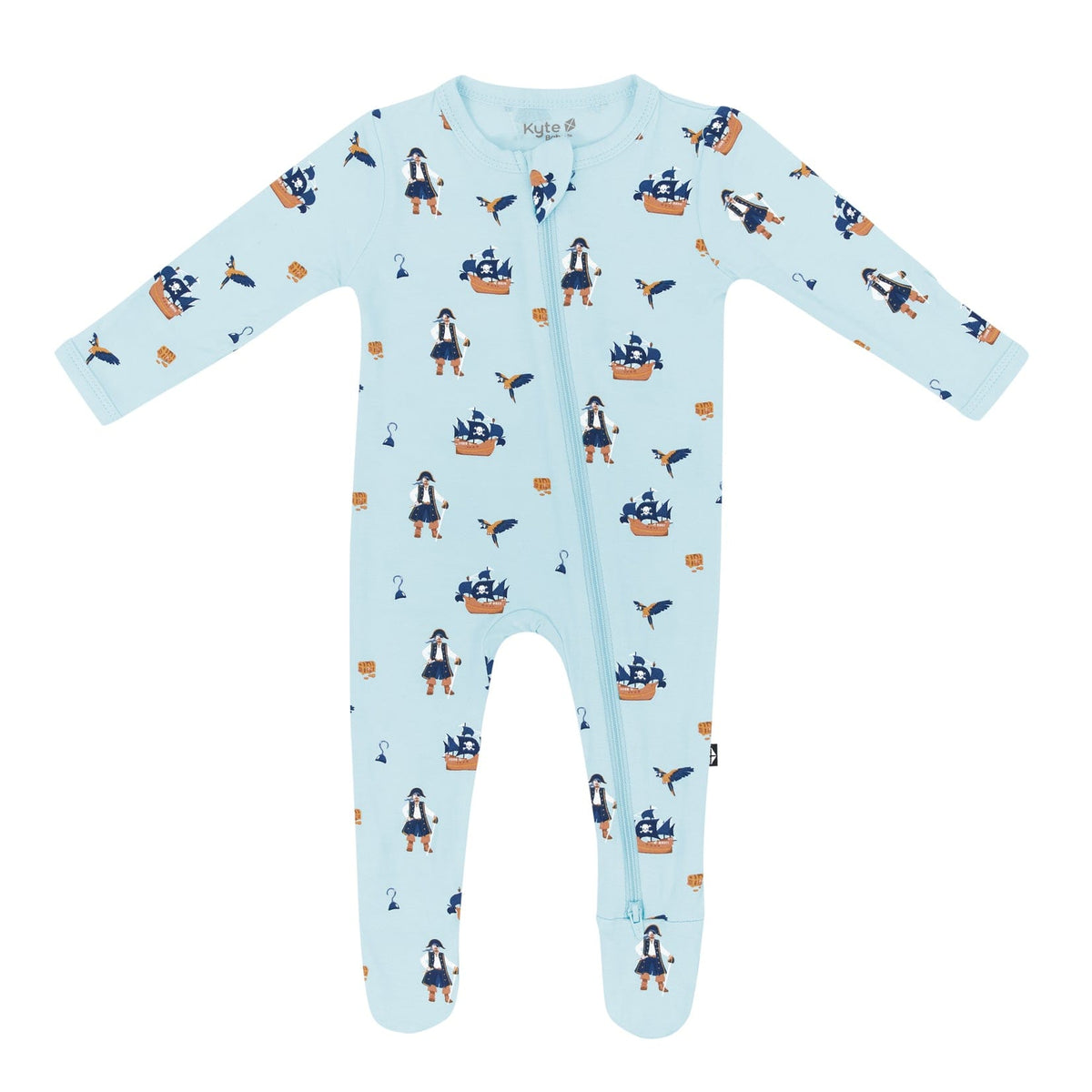 Kyte Baby Zippered Footie in Pirate
