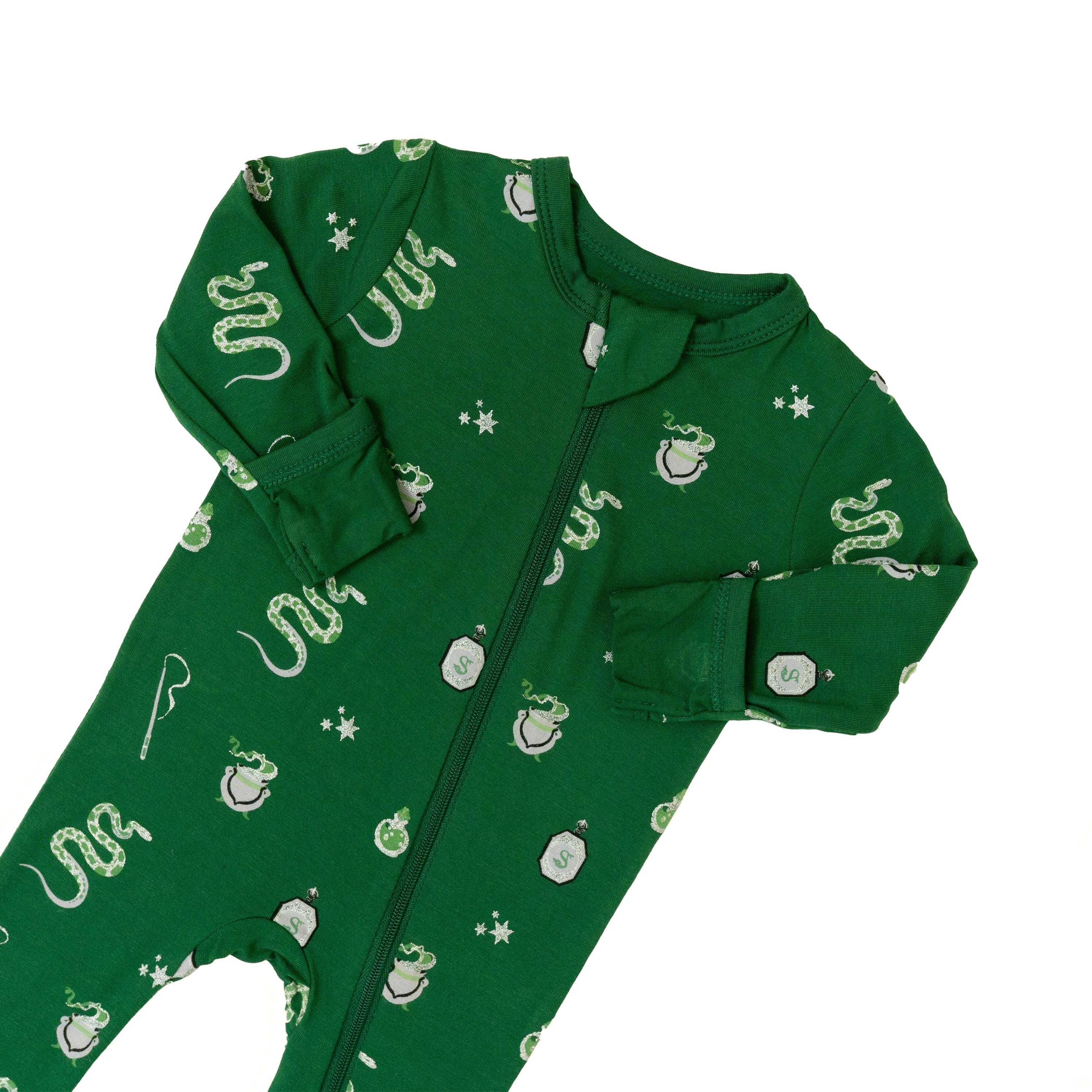 Kyte Baby Zippered Footies Zippered Footie in Slytherin™